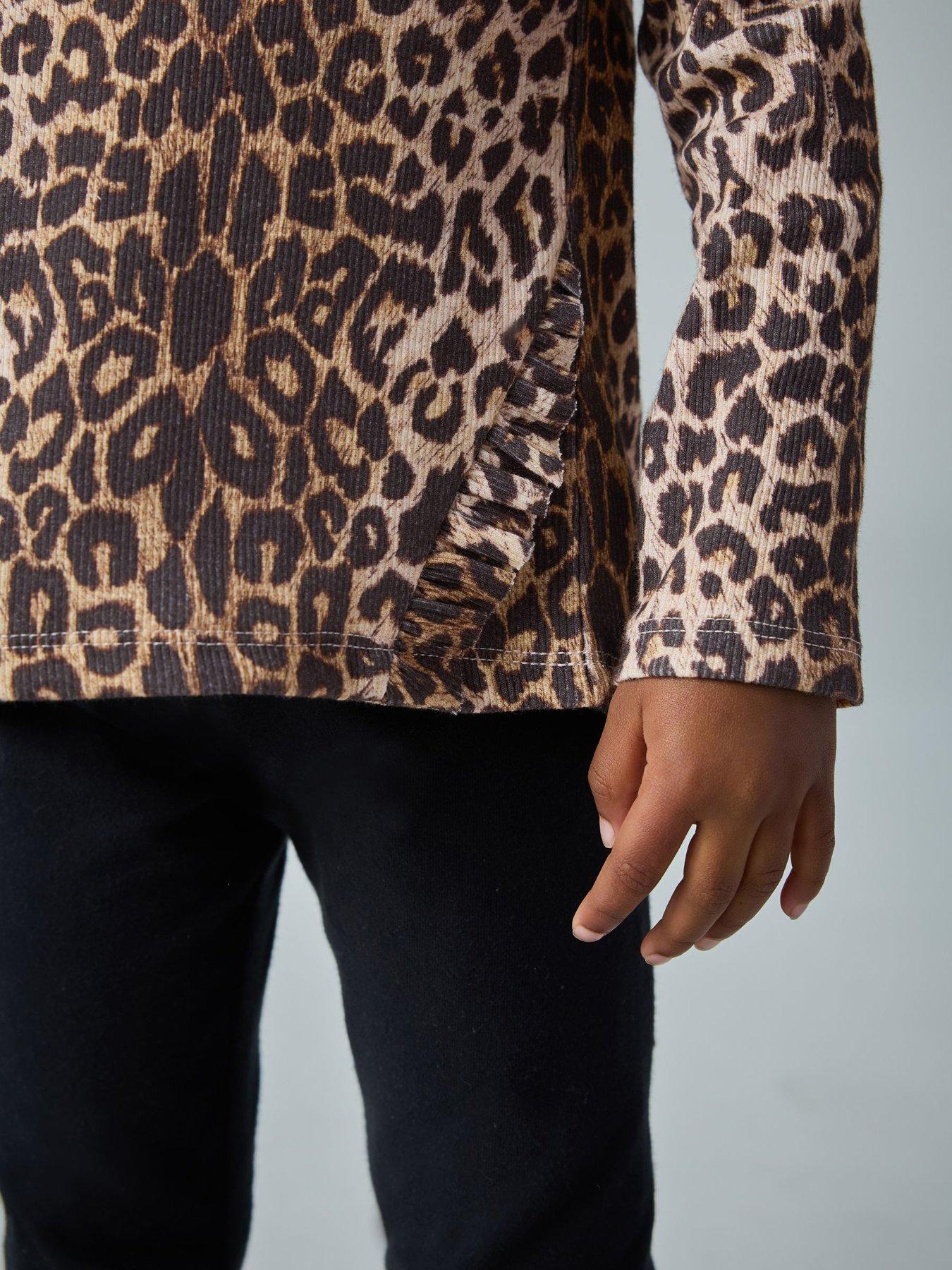  image of smallsaints-younger-girls-leopard-top-set-multi