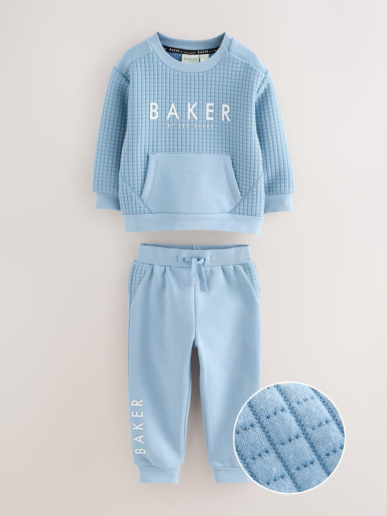 Ted Baker Younger Boys Sweat Top  &  Jogger Set - Blue