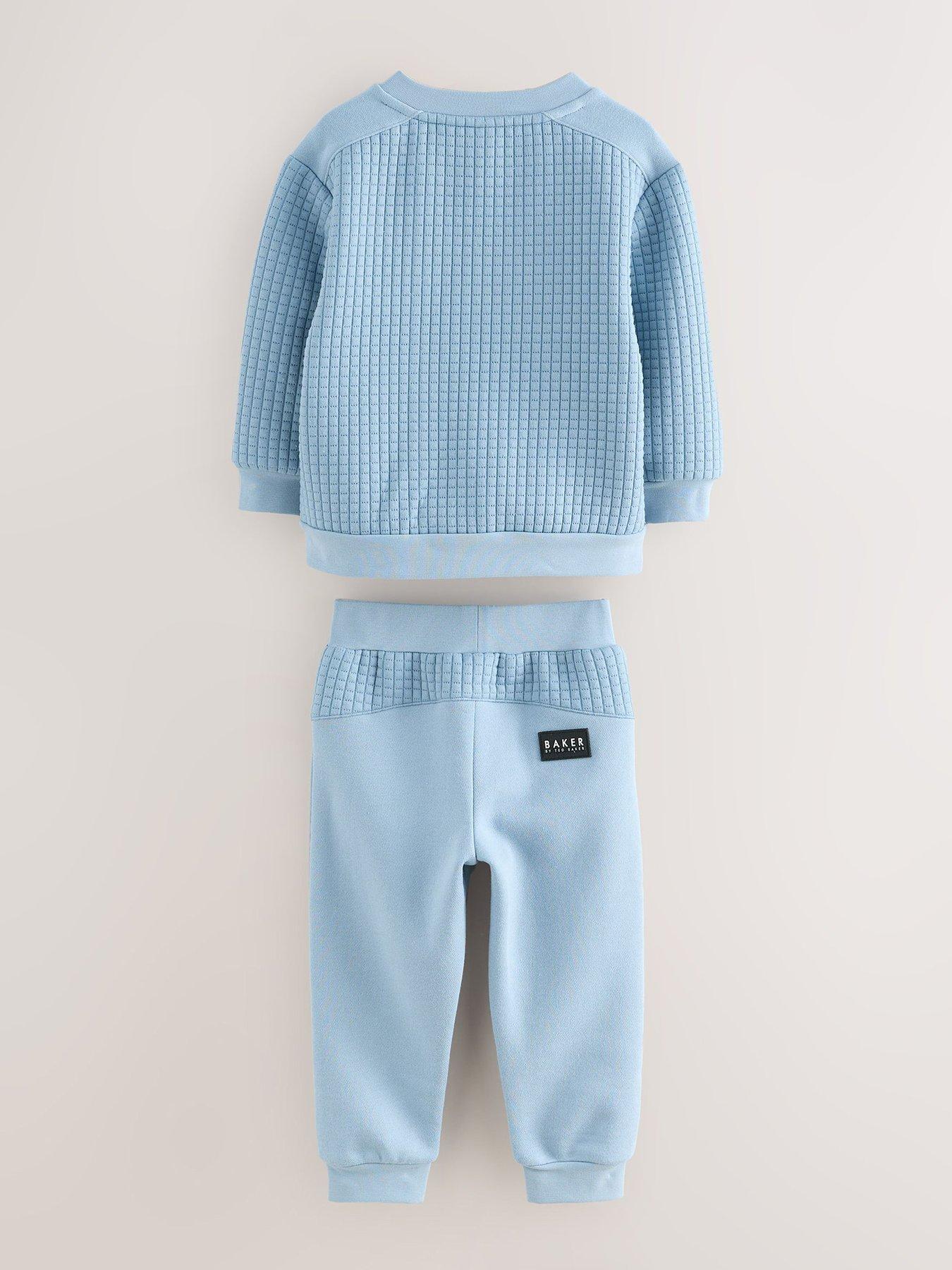 Image 2 of 5 of Ted Baker Younger Boys Sweat Top &amp; Jogger Set - Blue