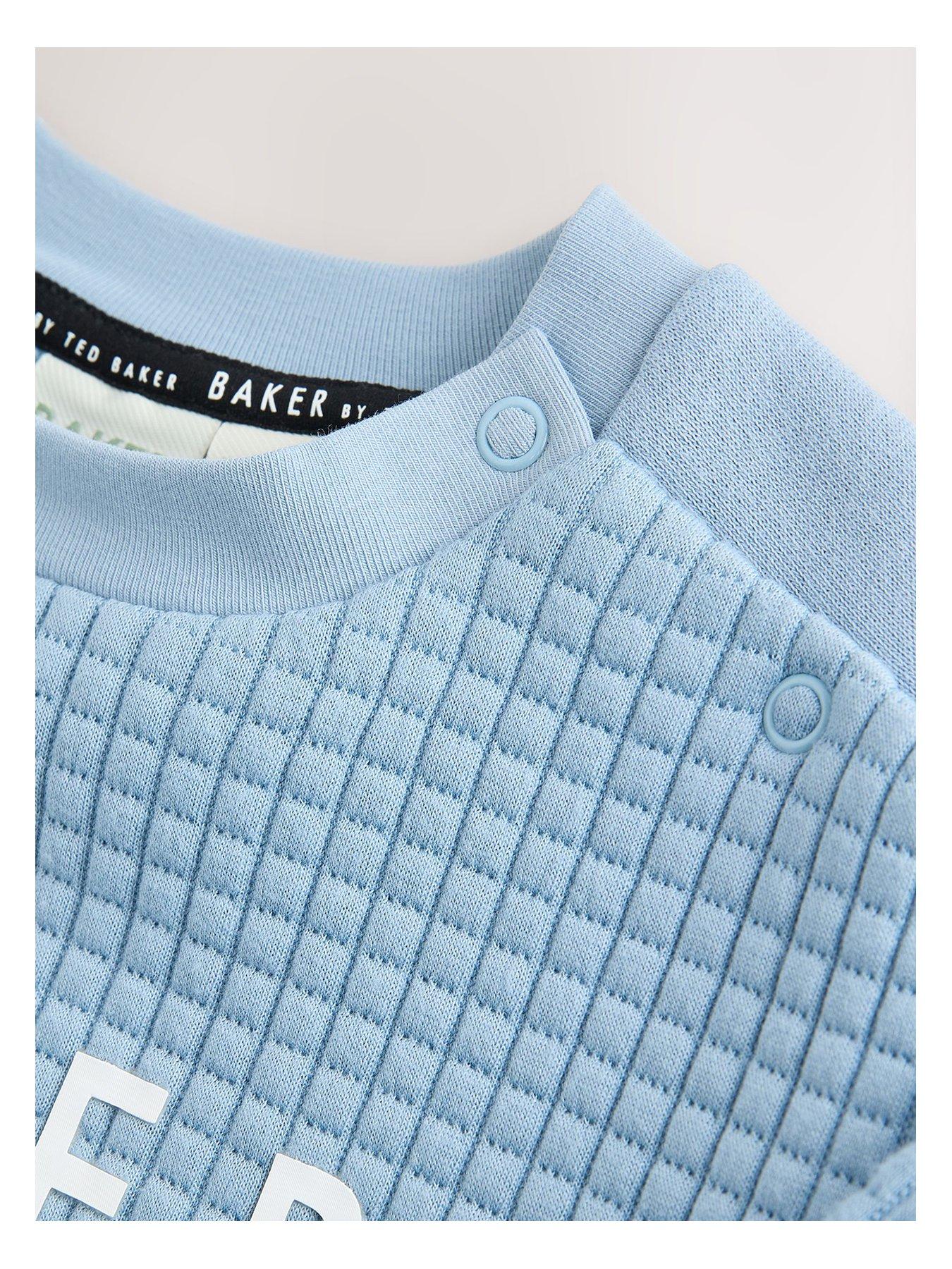 Image 3 of 5 of Ted Baker Younger Boys Sweat Top &amp; Jogger Set - Blue