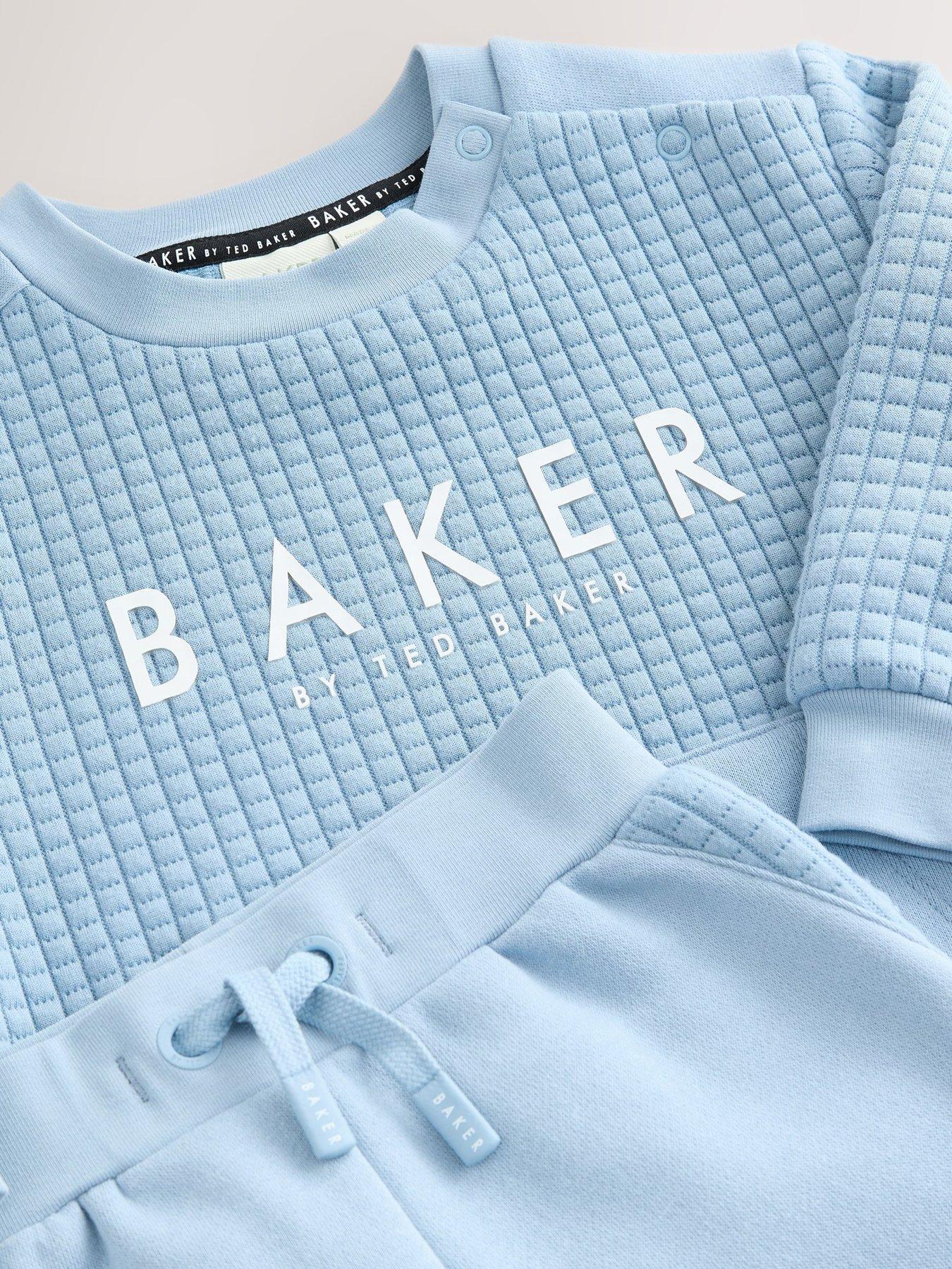 Image 4 of 5 of Ted Baker Younger Boys Sweat Top &amp; Jogger Set - Blue