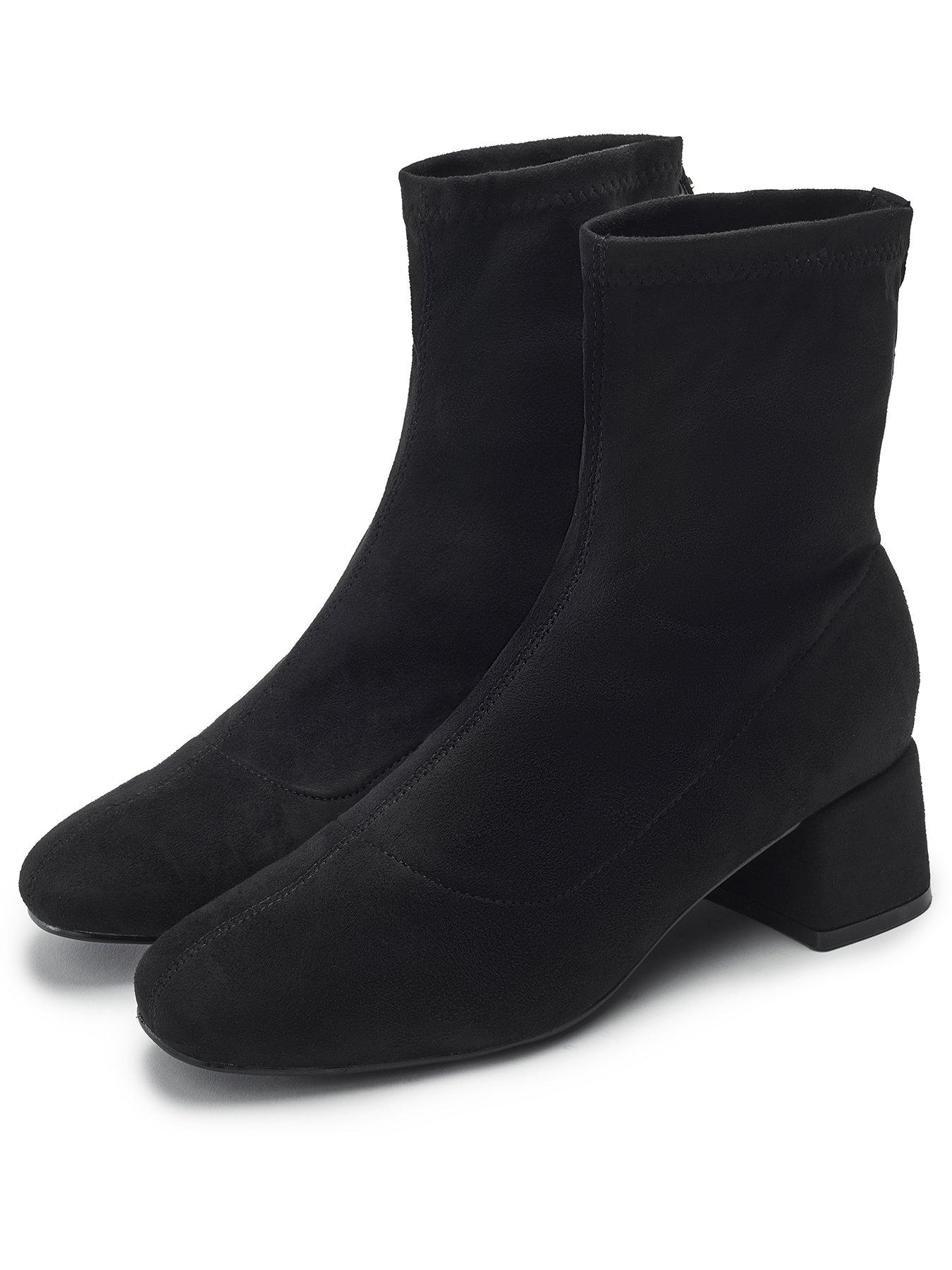 Image 2 of 4 of Moda In Pelle Stretch Low Heel Sock Boot- Black