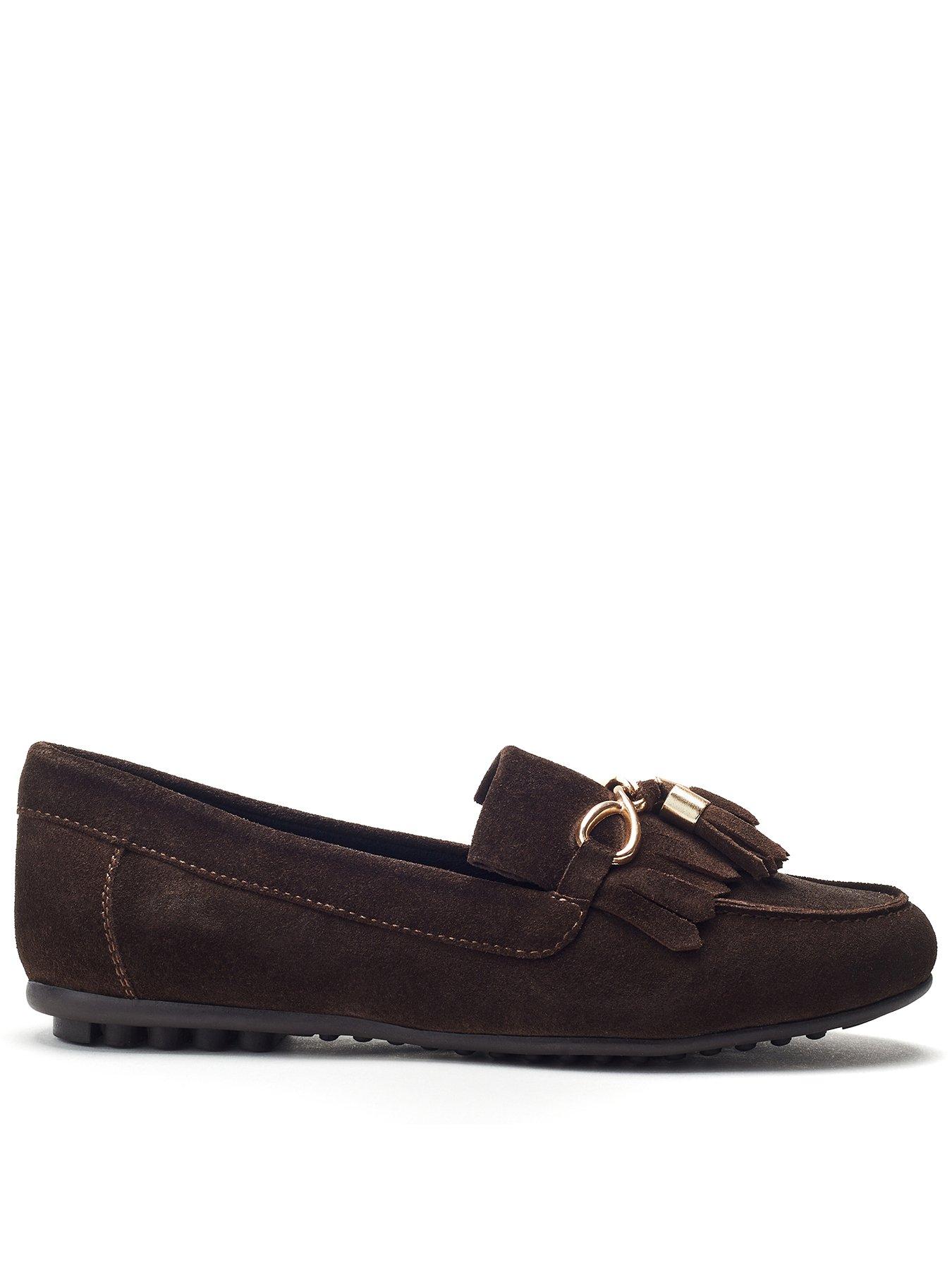 undefined Essana Suede Loafer - Brown