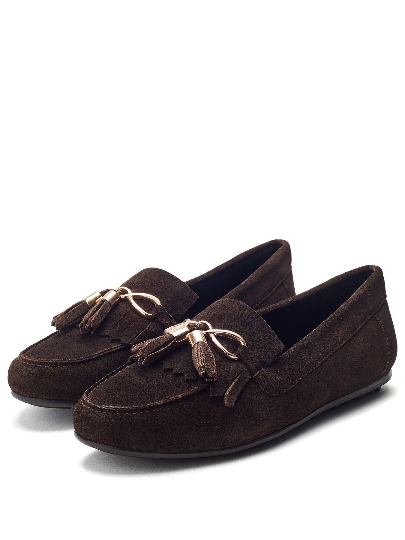 Image 2 of 4 of Moda In Pelle Essana Suede Loafer - Brown