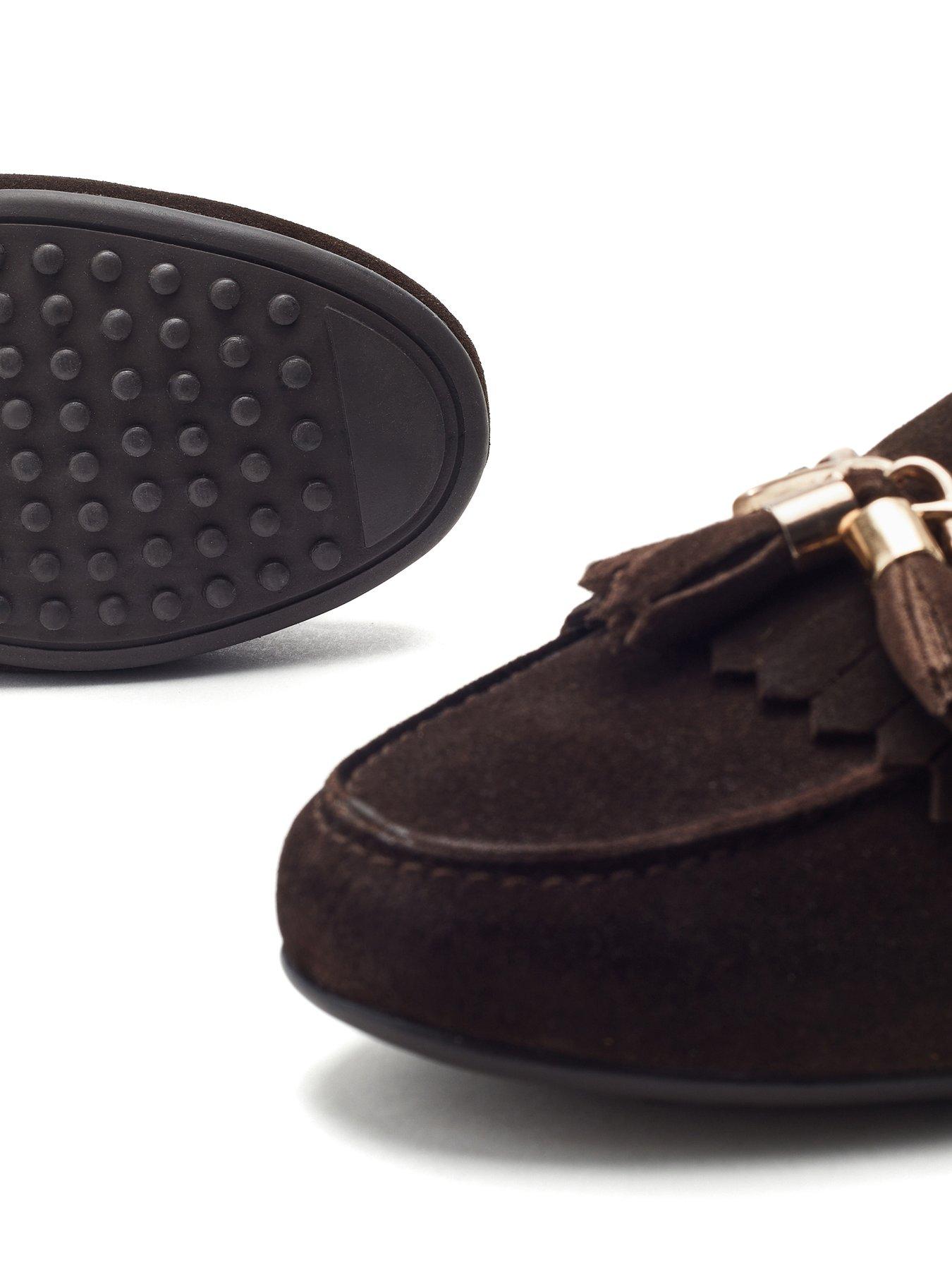 Image 4 of 4 of Moda In Pelle Essana Suede Loafer - Brown