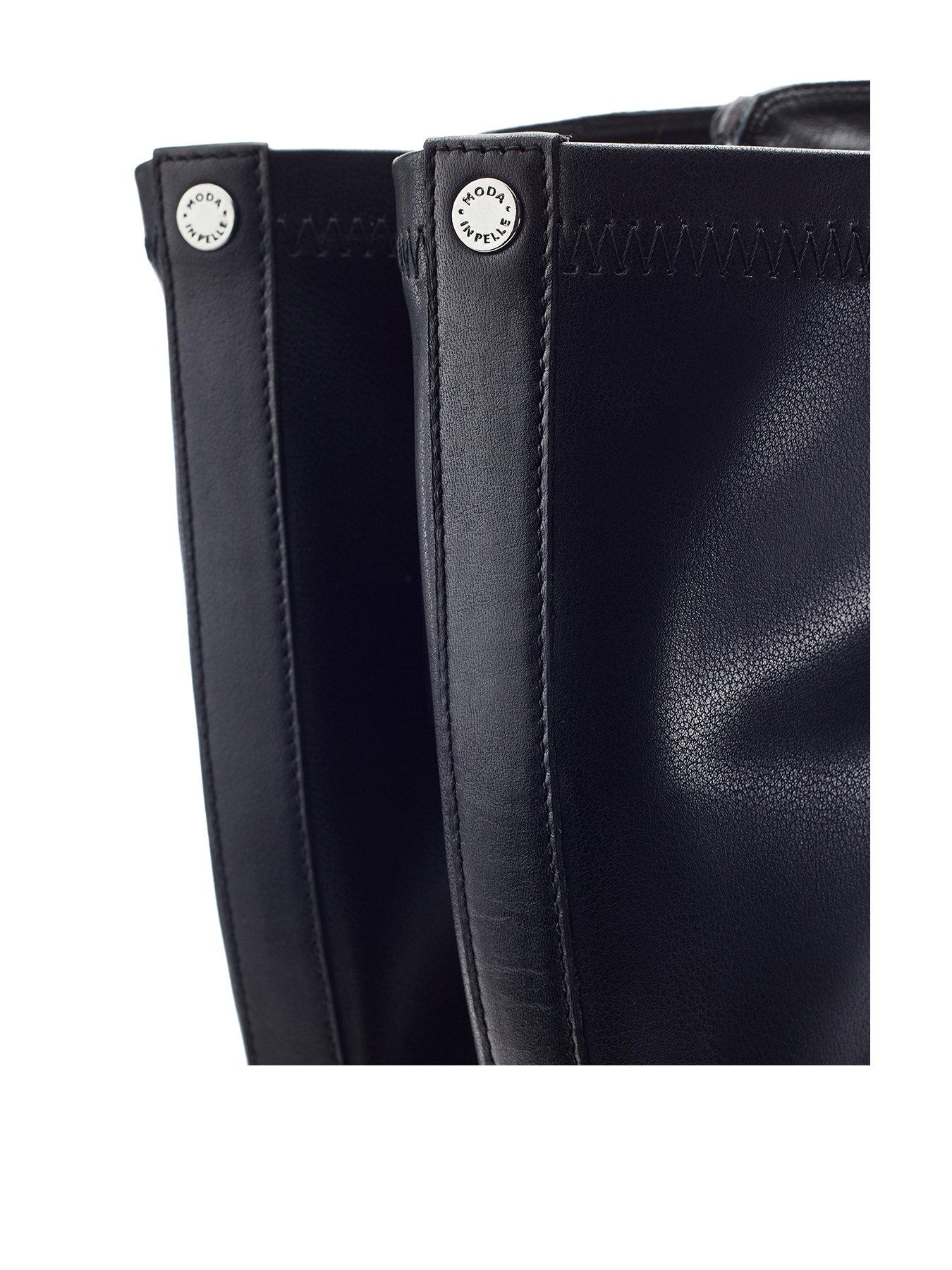 Image 3 of 4 of Moda In Pelle Pakarra Leather Knee Boot - Black