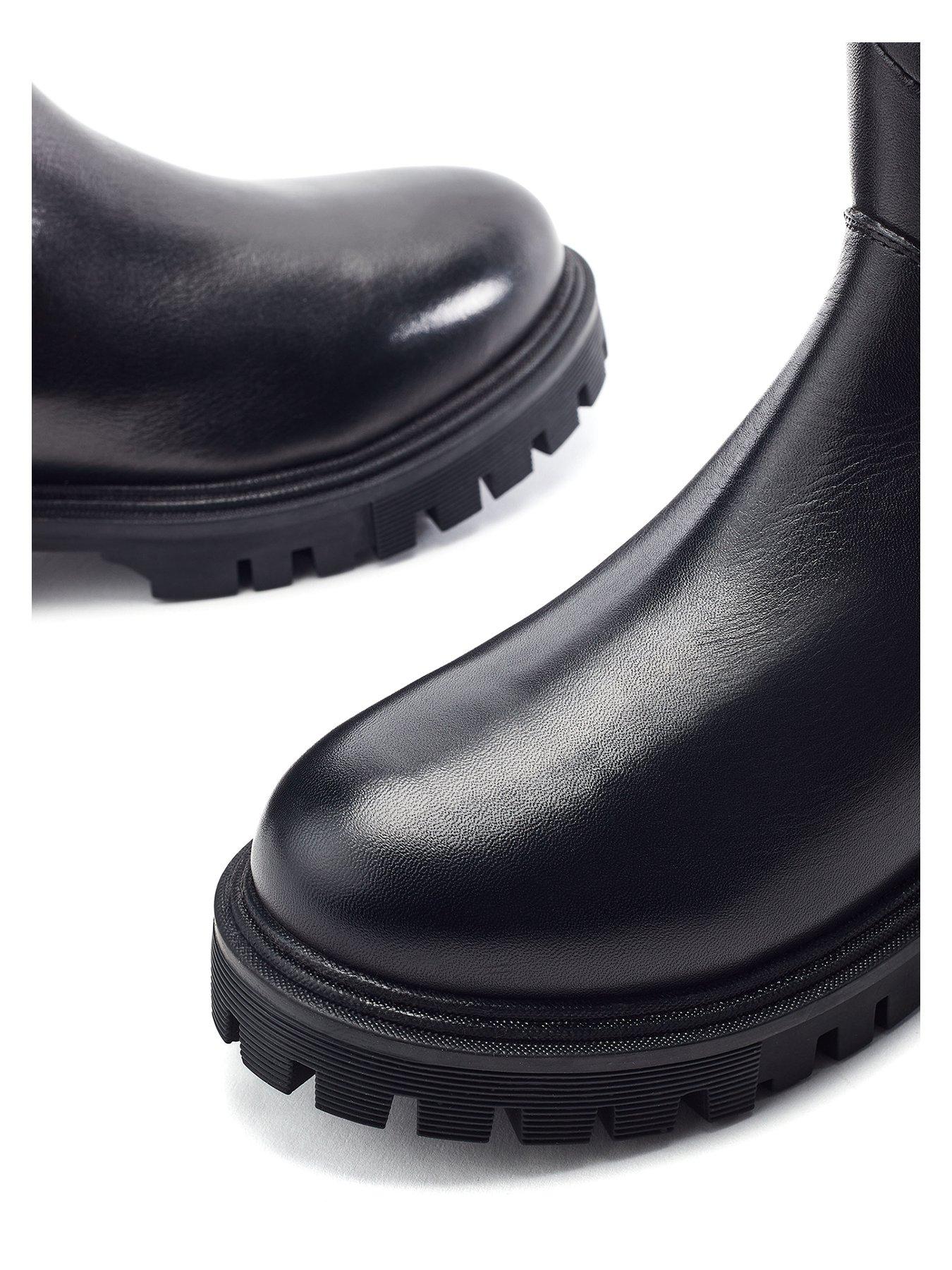 Image 4 of 4 of Moda In Pelle Pakarra Leather Knee Boot - Black