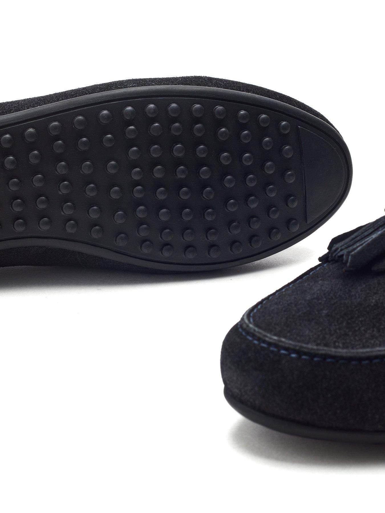 Image 4 of 4 of Moda In Pelle Essana Suede Loafer - Navy
