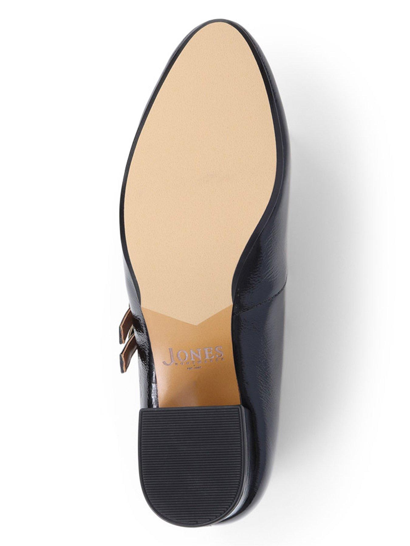  image of jones-bootmaker-xanthi-wide-fit-patent-mary-jane-heeled-shoe-black