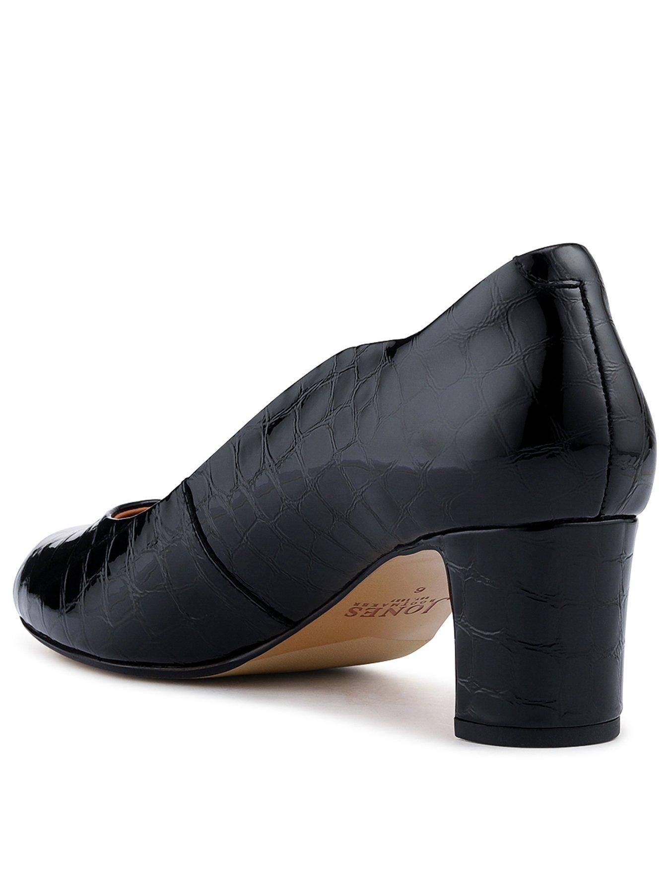  image of jones-bootmaker-zoey-croc-court-shoe-black