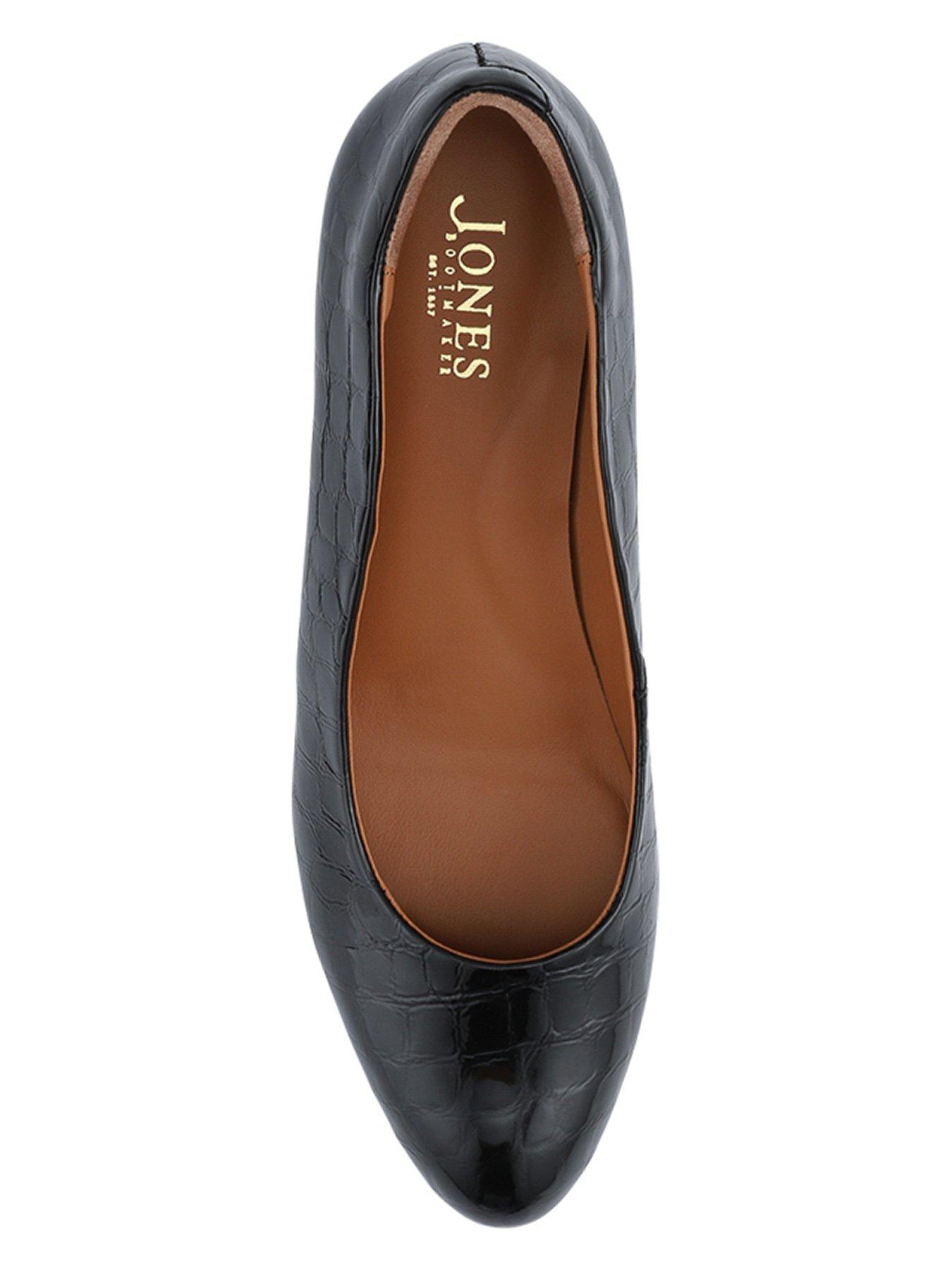  image of jones-bootmaker-zoey-croc-court-shoe-black