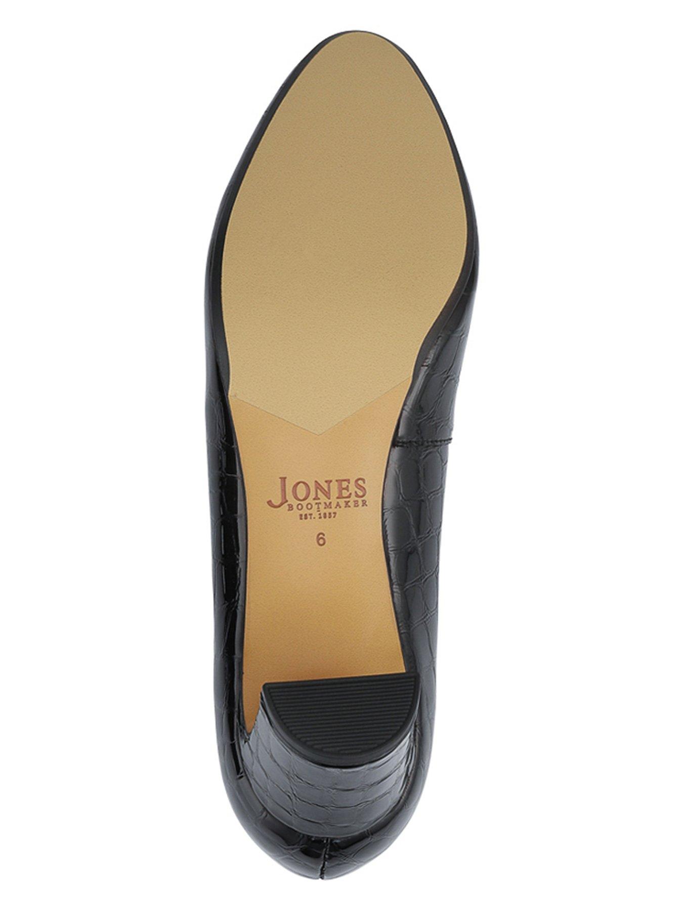  image of jones-bootmaker-zoey-croc-court-shoe-black