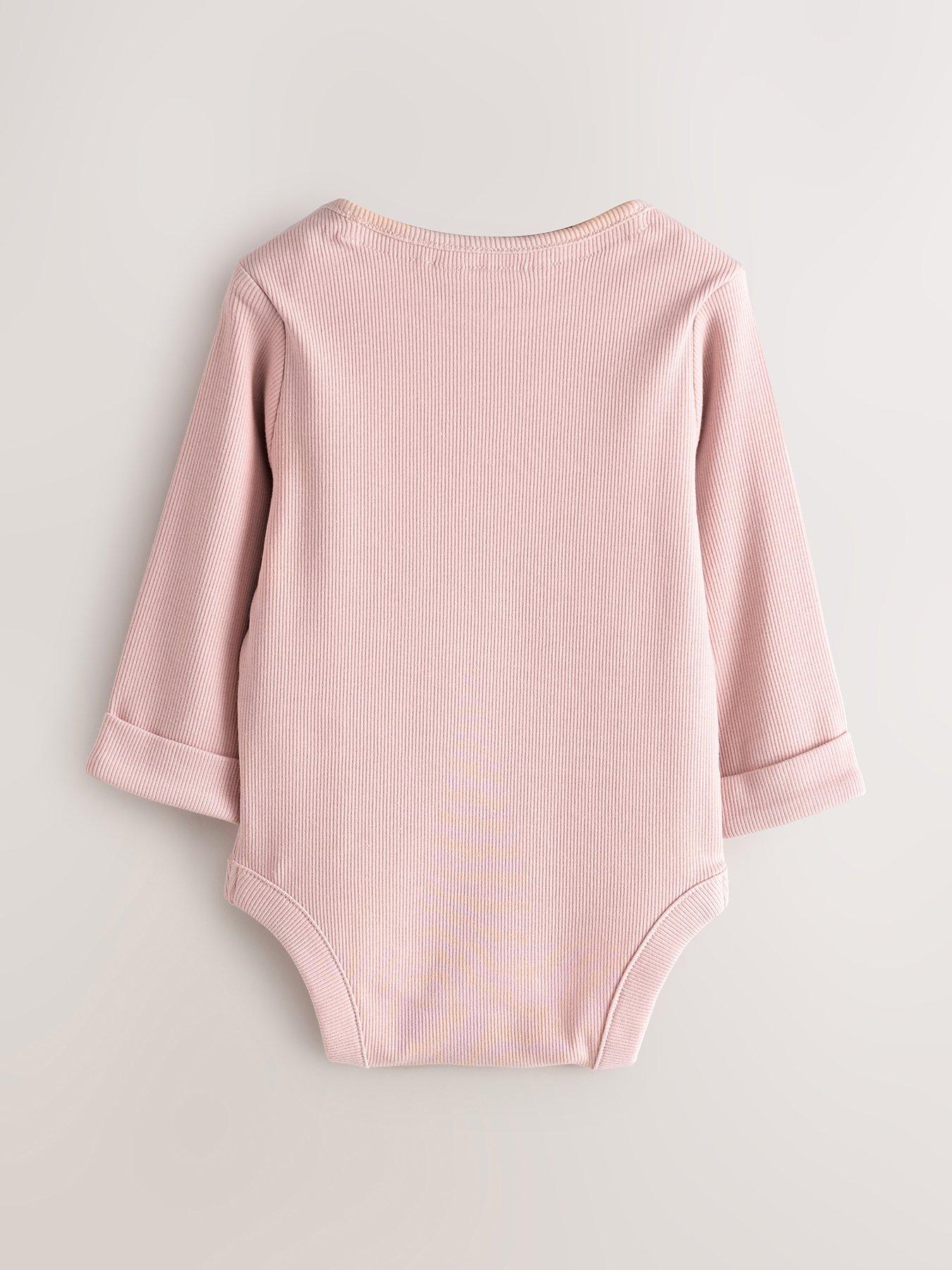  image of smallsaints-baby-girls-rib-top-set-pink