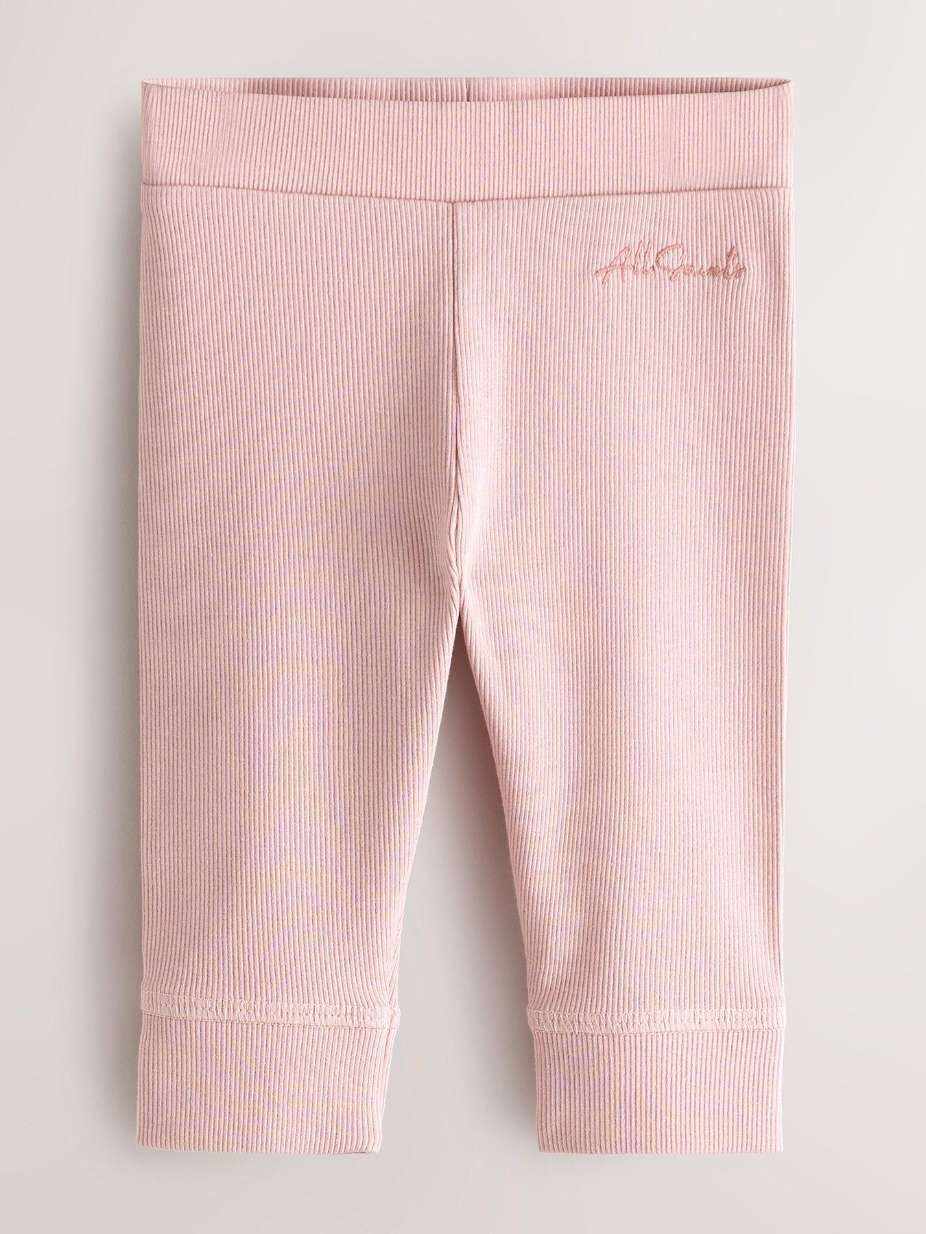  image of smallsaints-baby-girls-rib-top-set-pink