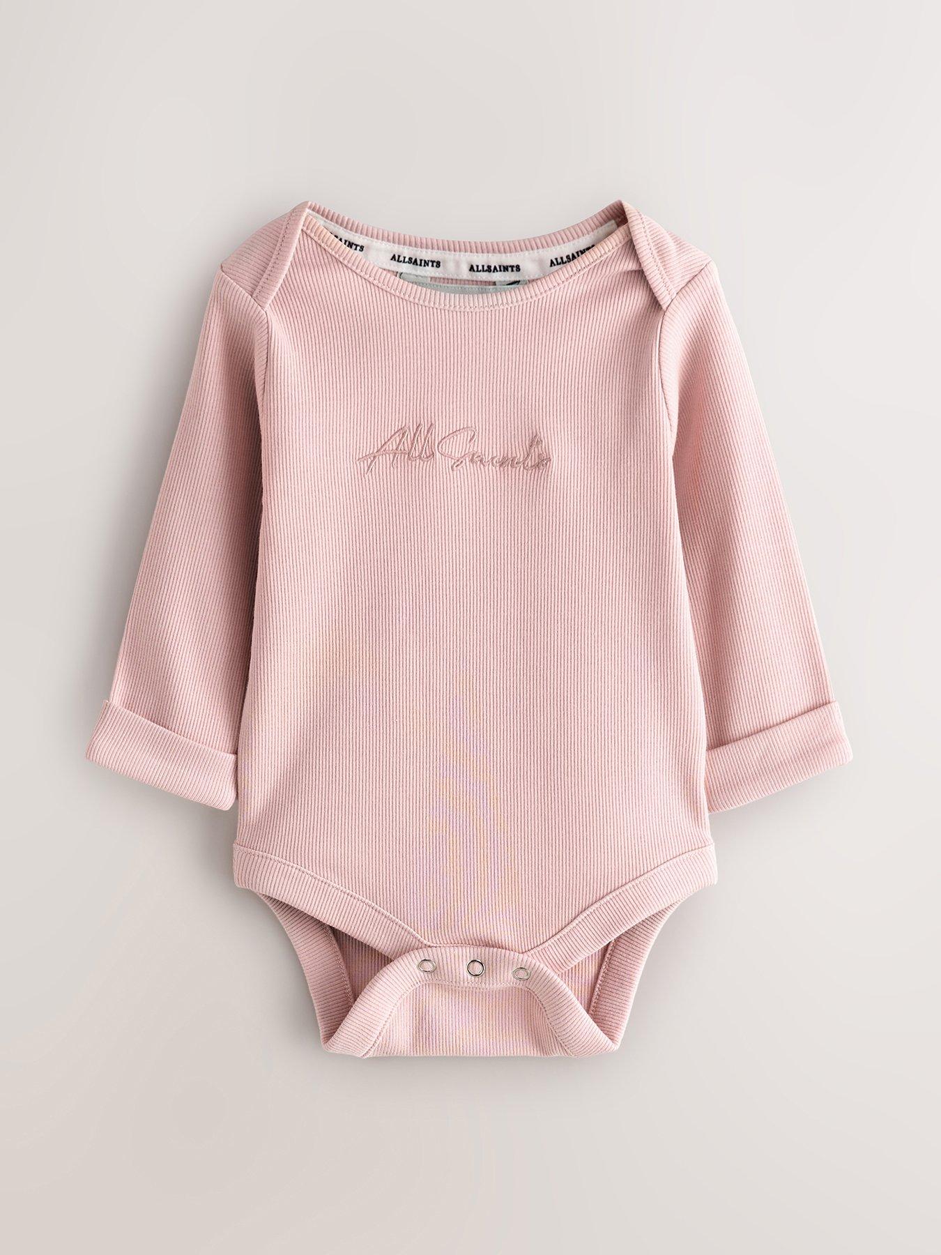  image of smallsaints-baby-girls-rib-top-set-pink