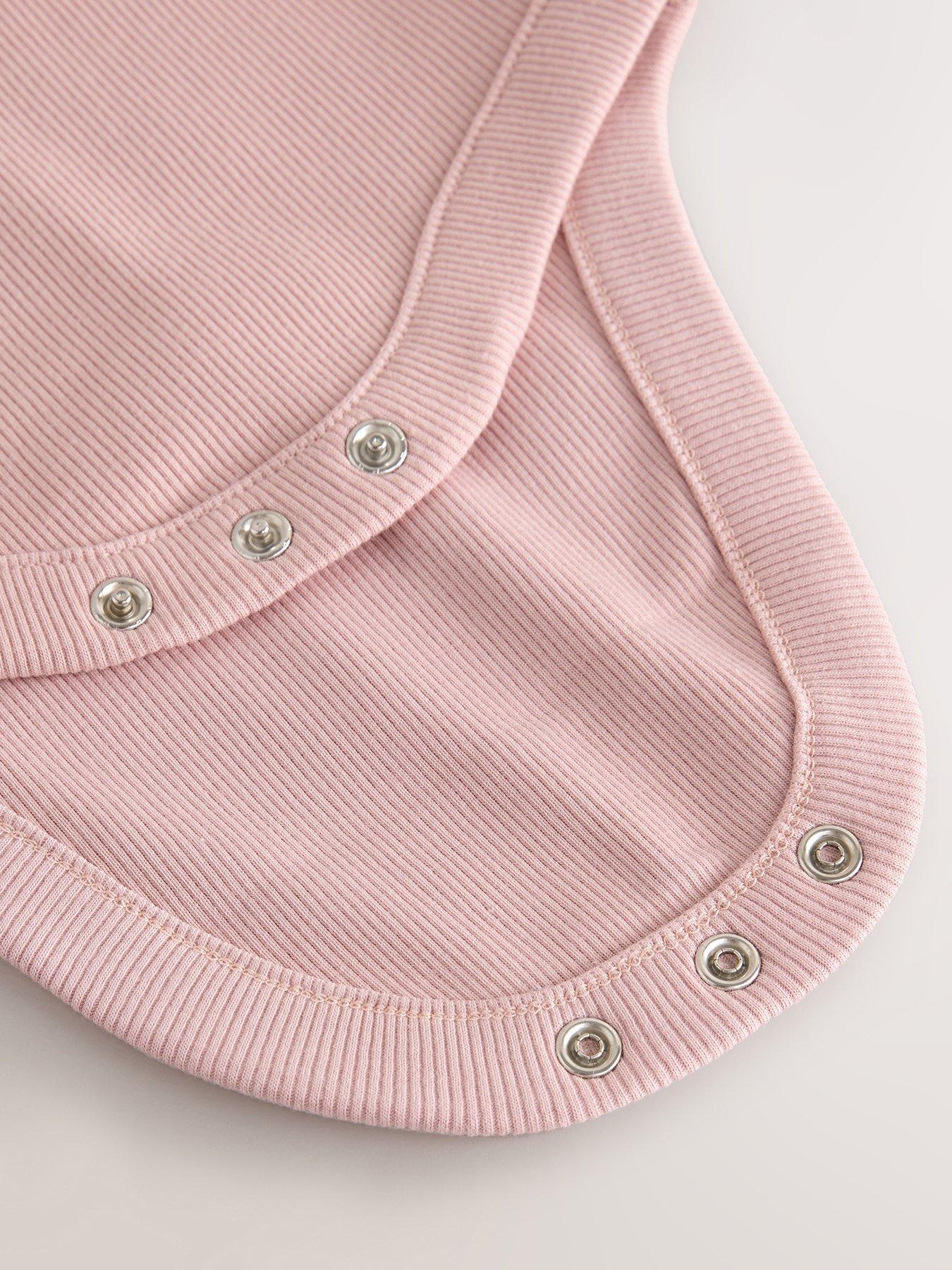  image of smallsaints-baby-girls-rib-top-set-pink