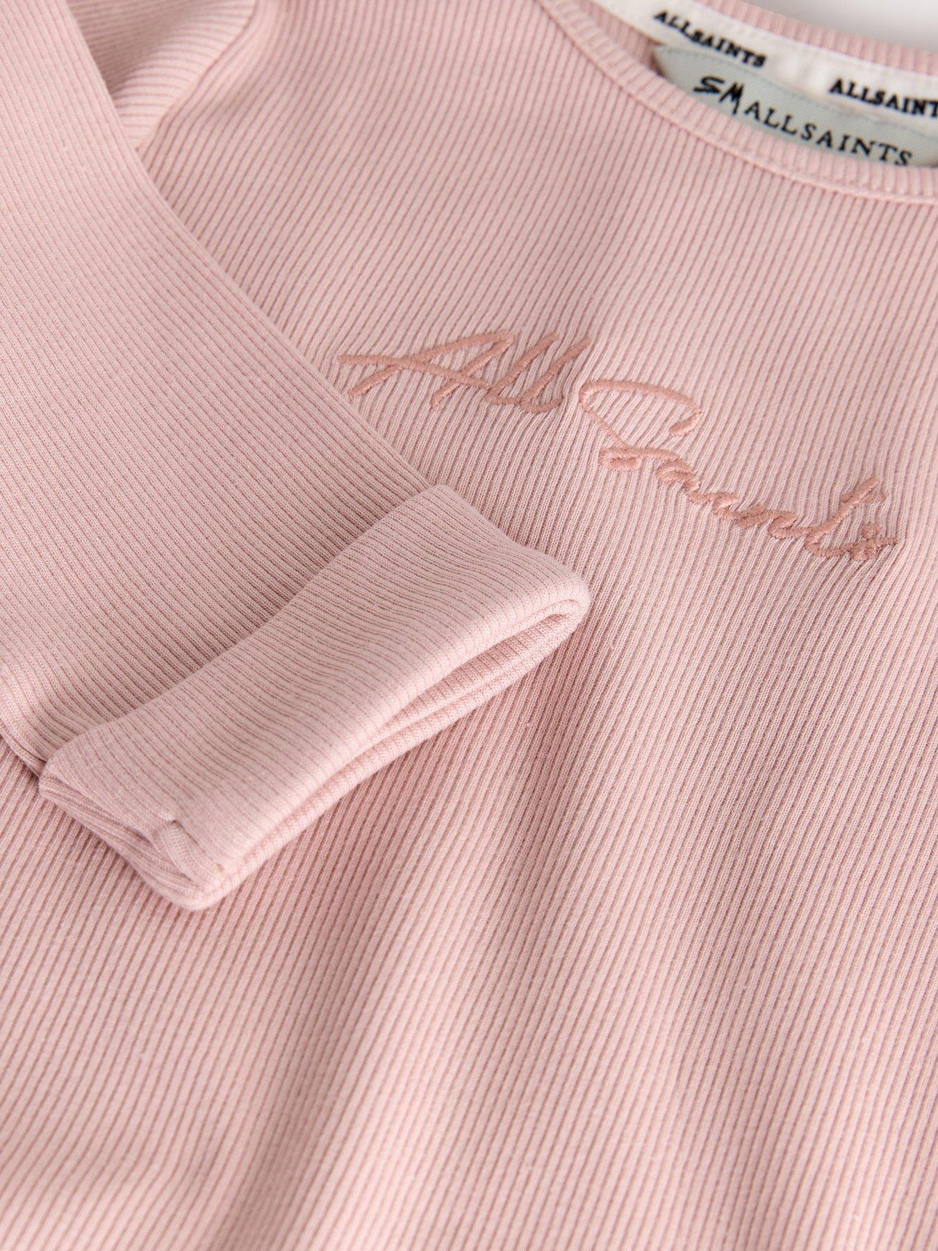  image of smallsaints-baby-girls-rib-top-set-pink