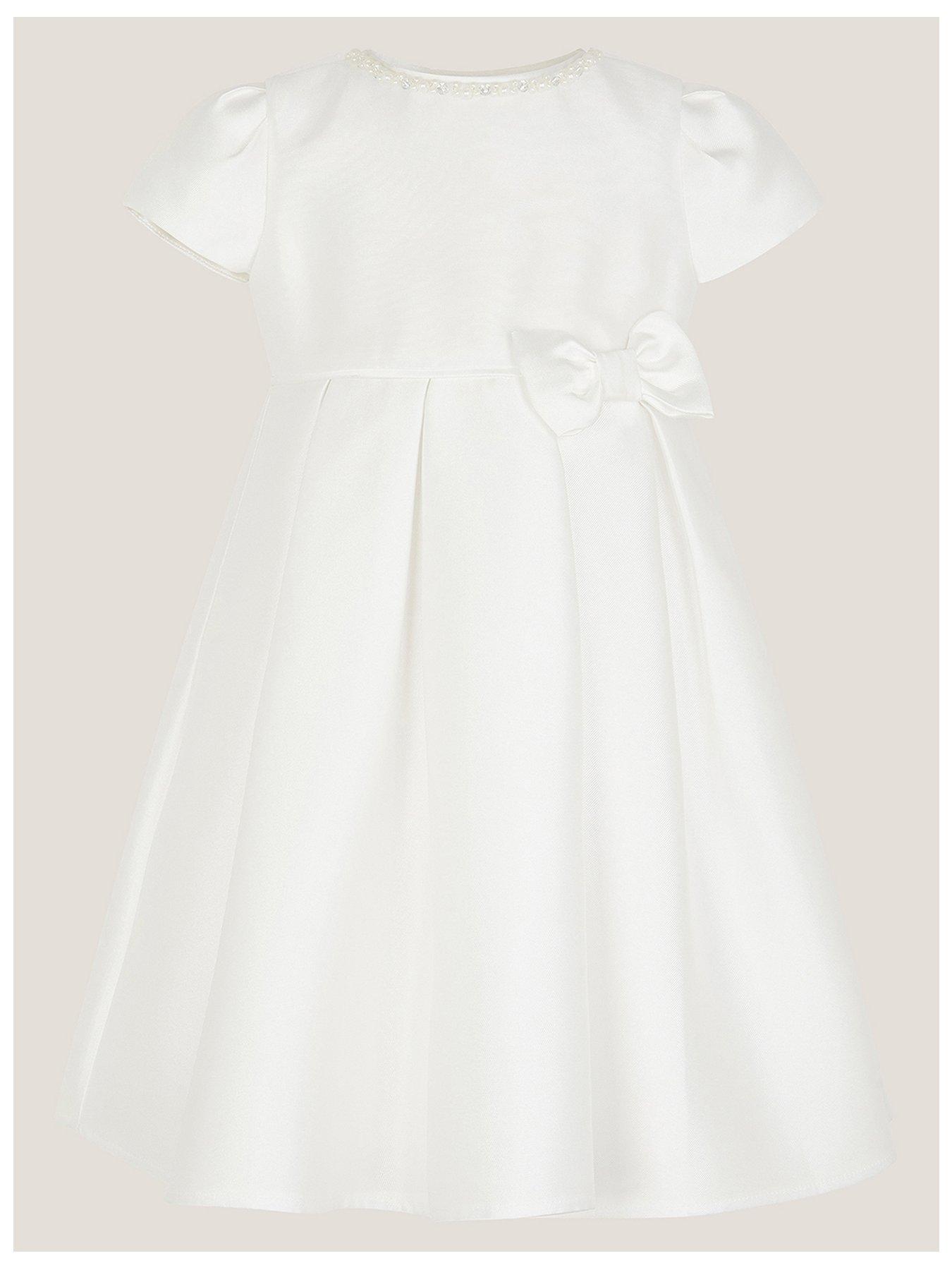 undefined Baby Girls Isabella Bow Dress - Ivory