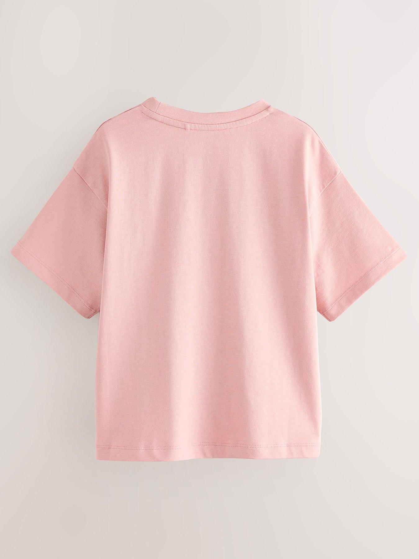 Image 2 of 5 of smALLSAINTS Older Girls Flock T-Shirt - Pink