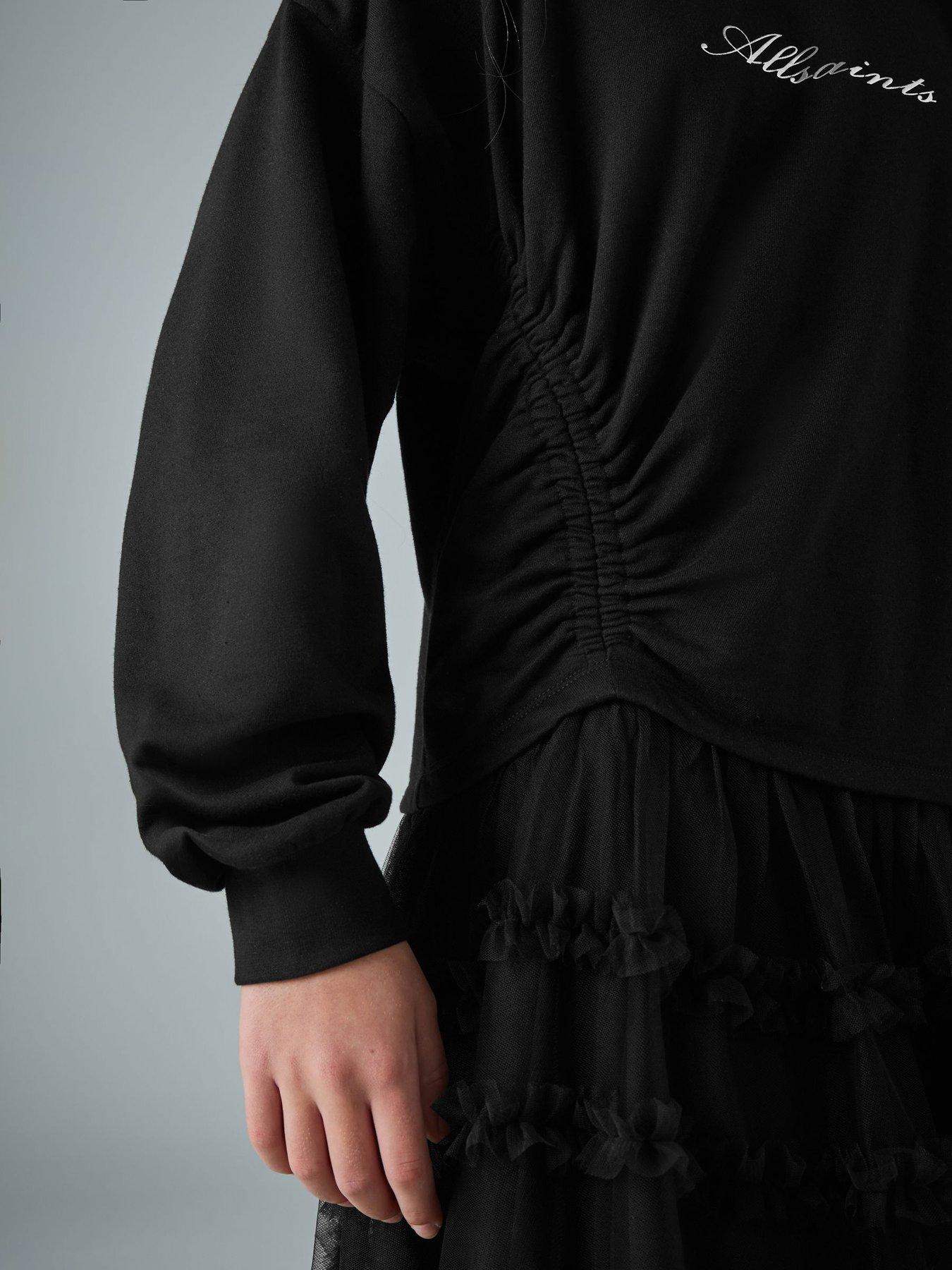 Image 6 of 7 of smALLSAINTS Younger Girls Sweat Dress - Black