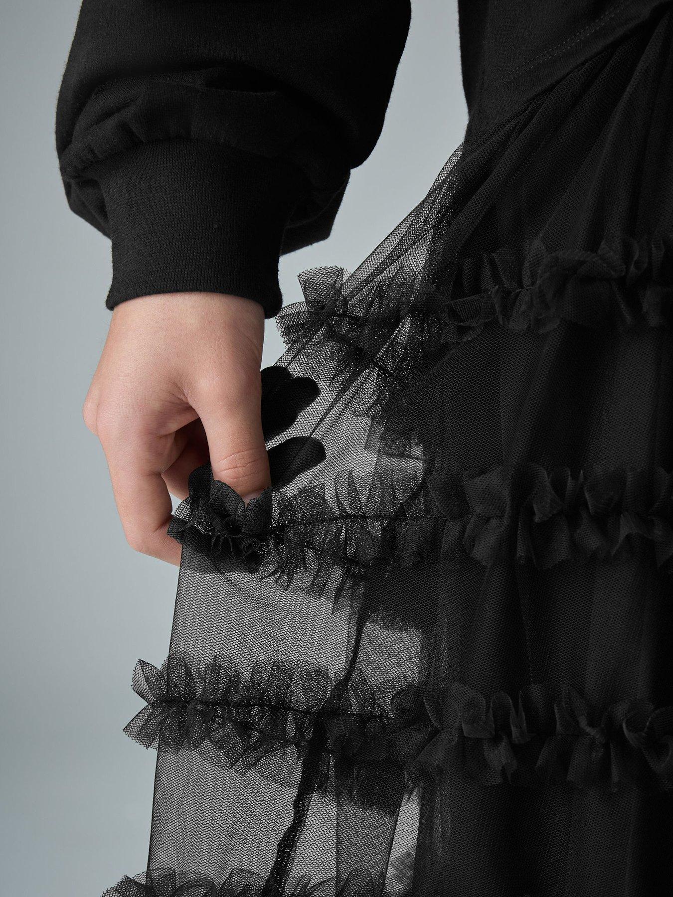 Image 7 of 7 of smALLSAINTS Younger Girls Sweat Dress - Black