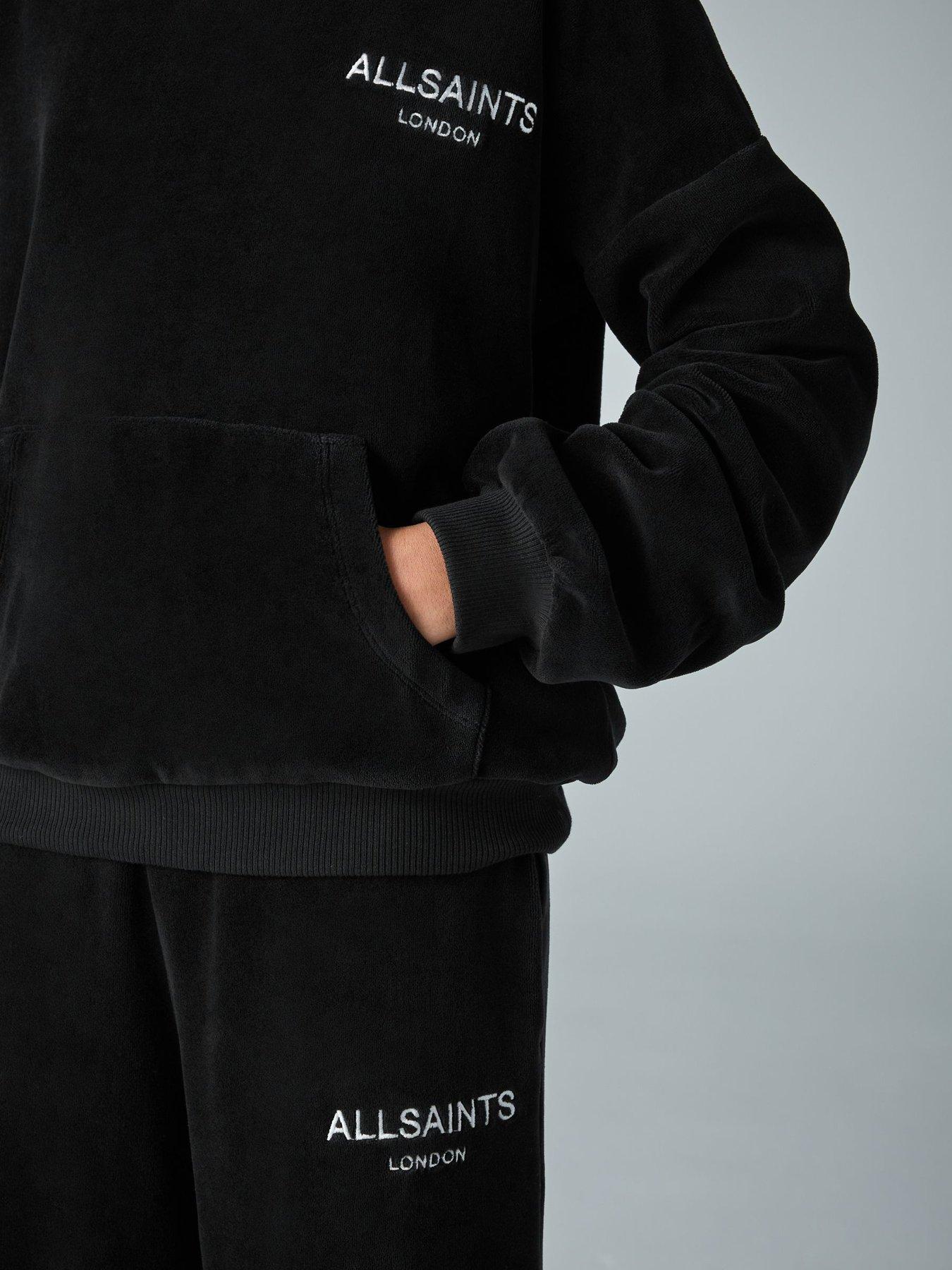  image of smallsaints-older-girls-velour-hoodie-set-black