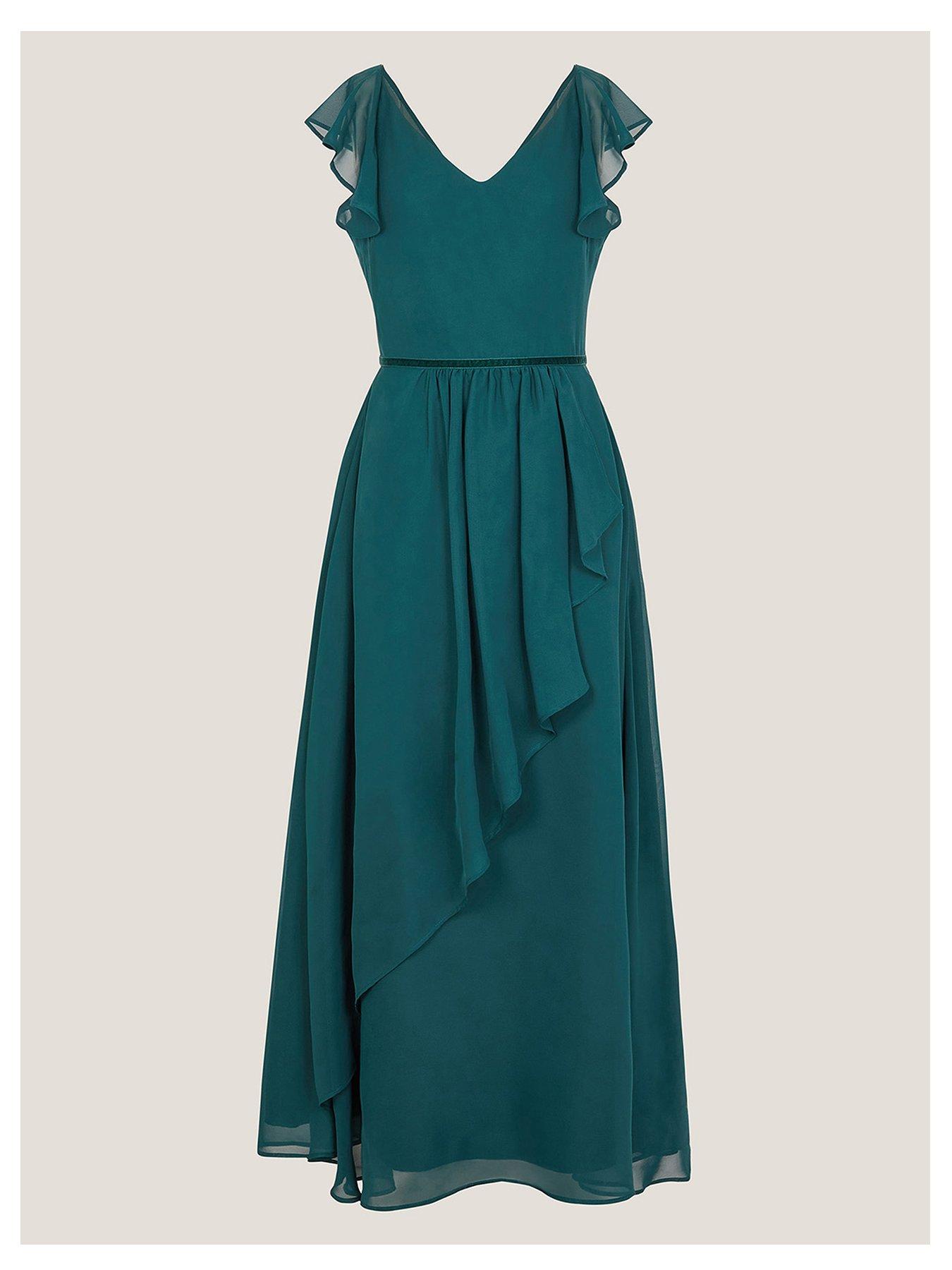  image of monsoon-girls-indie-tie-back-prom-dress-green