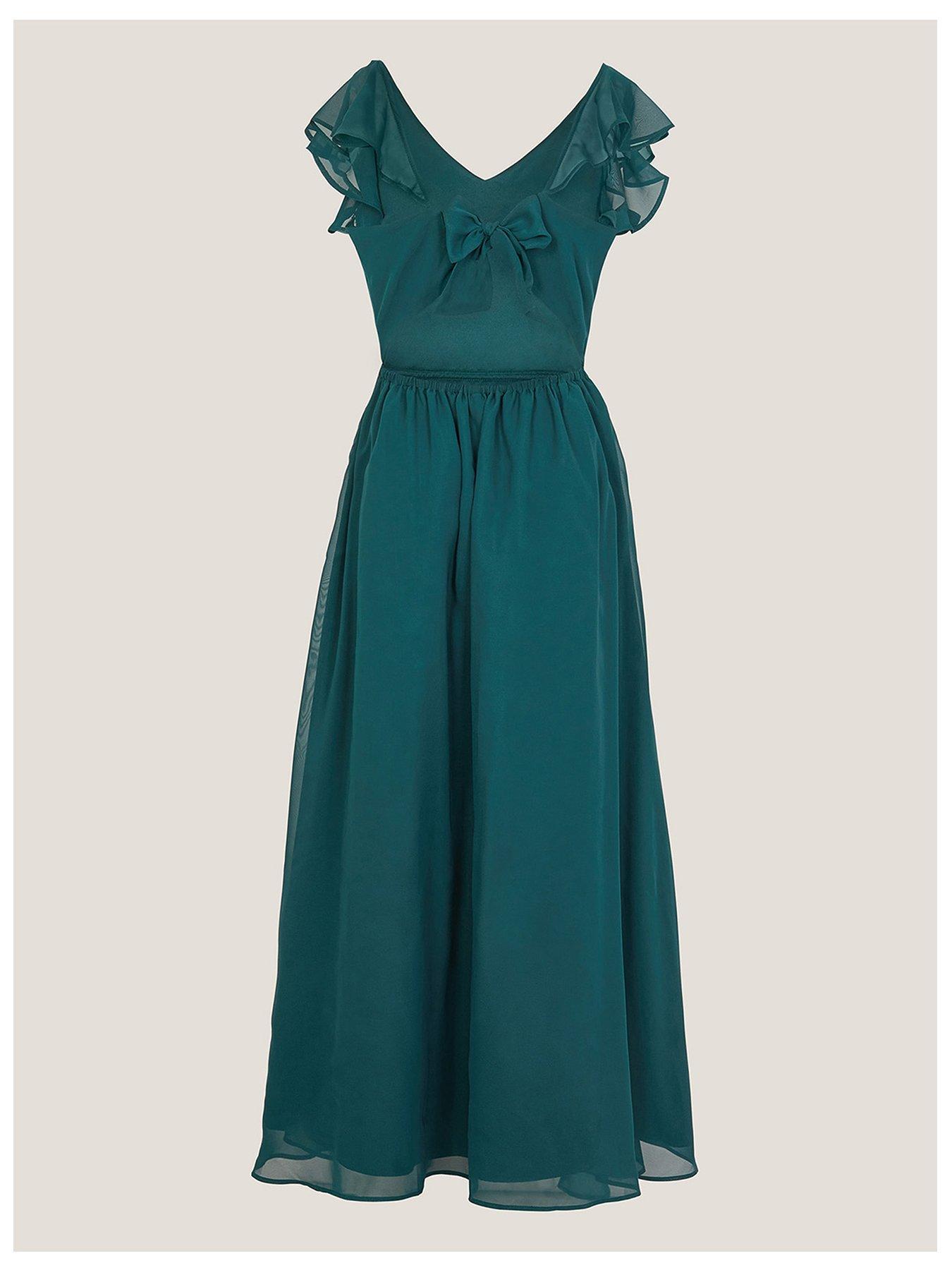  image of monsoon-girls-indie-tie-back-prom-dress-green
