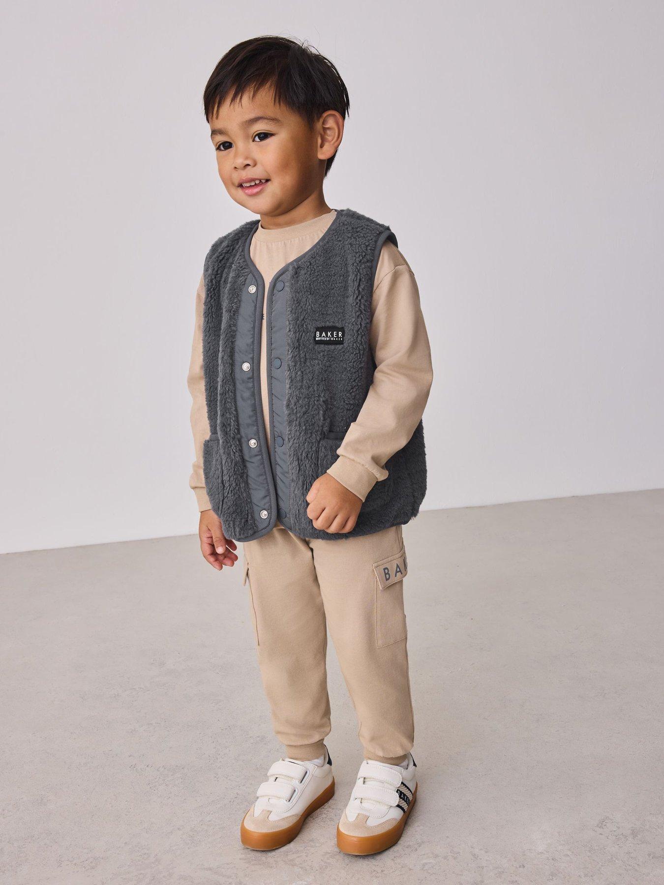 Image 2 of 7 of Ted Baker Baby Boys Gilet Set - Brown