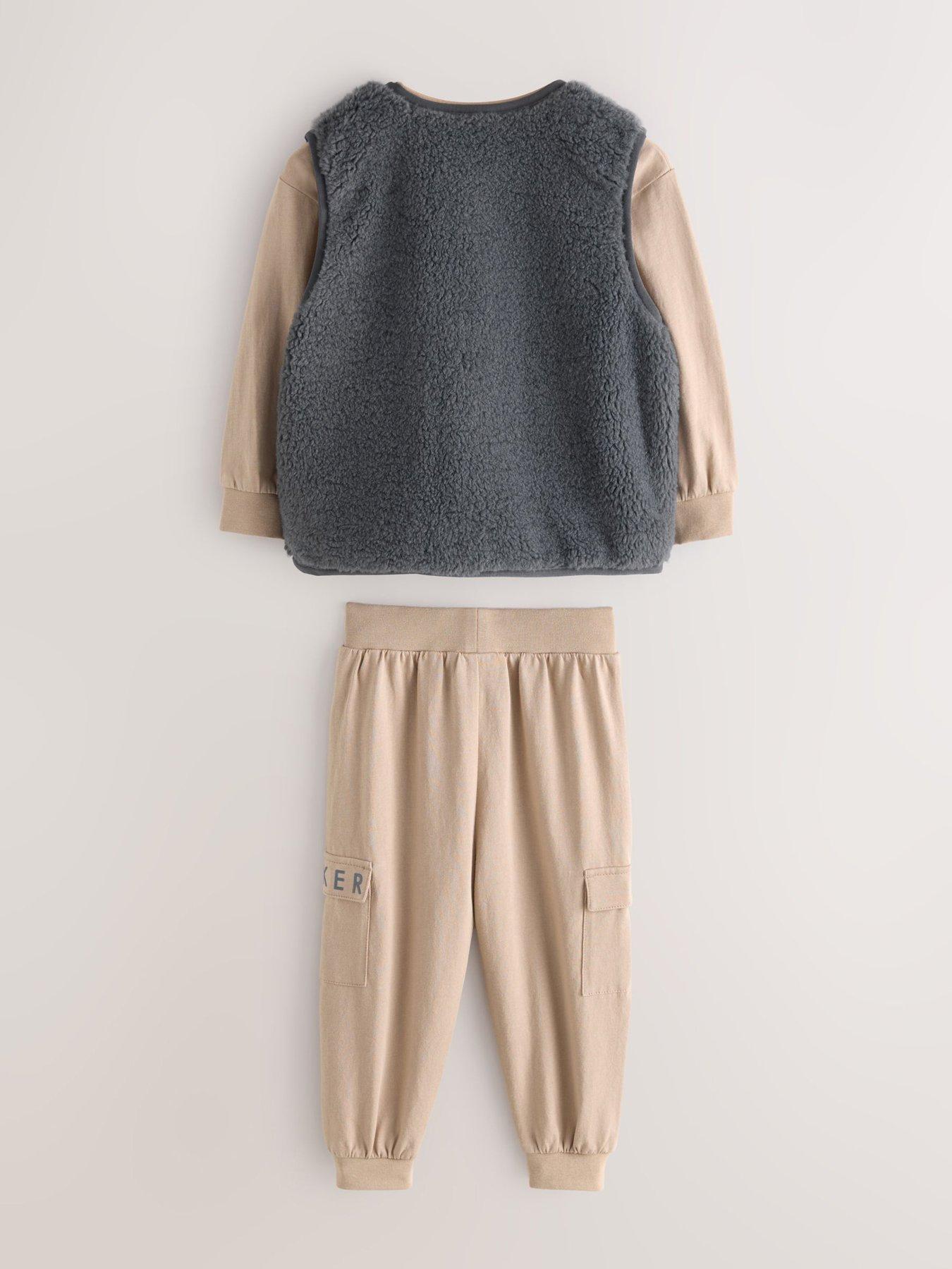 Image 3 of 7 of Ted Baker Baby Boys Gilet Set - Brown