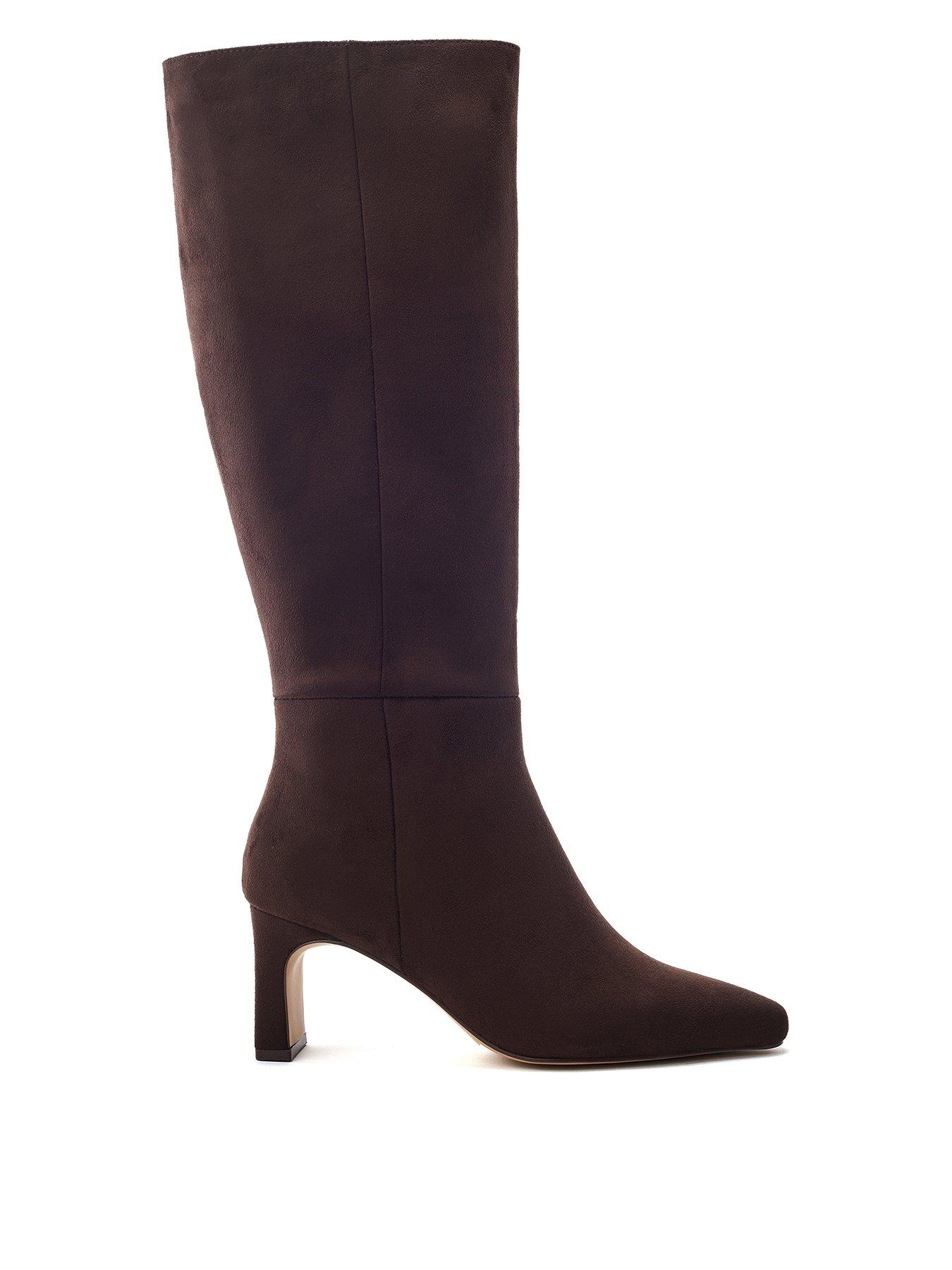  image of moda-in-pelle-santi-heeled-knee-boot-brown