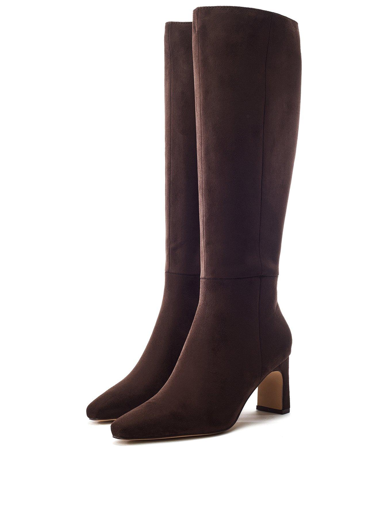  image of moda-in-pelle-santi-heeled-knee-boot-brown