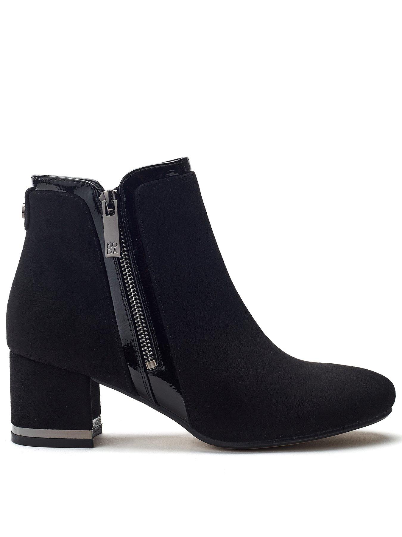 Image 1 of 4 of Moda In Pelle Pajor Heeled Ankle Boot - Black
