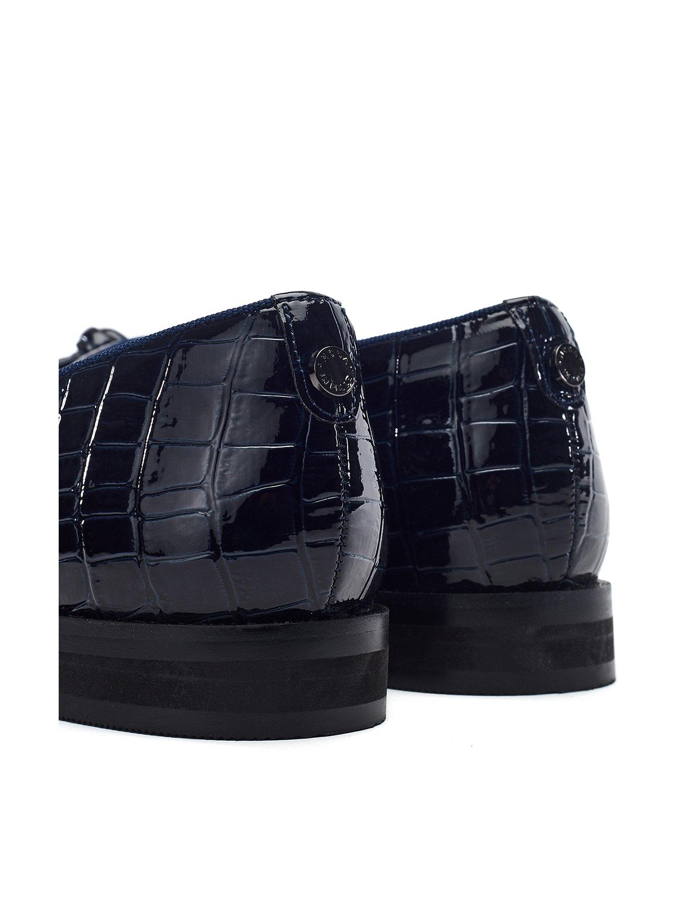  image of moda-in-pelle-fillipa-patent-loafer-navy