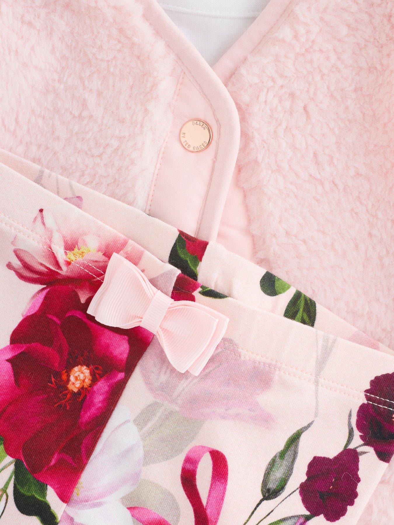  image of ted-baker-baby-girls-3-pack-top-amp-legging-set-pink