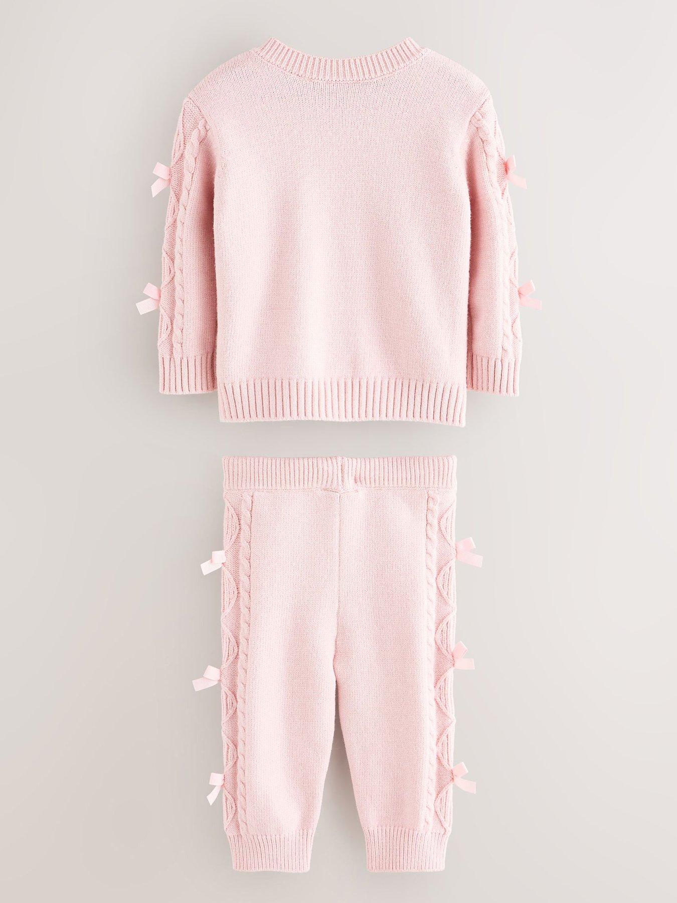 back image of ted-baker-baby-girls-knit-jumper-amp-legging-set-pink