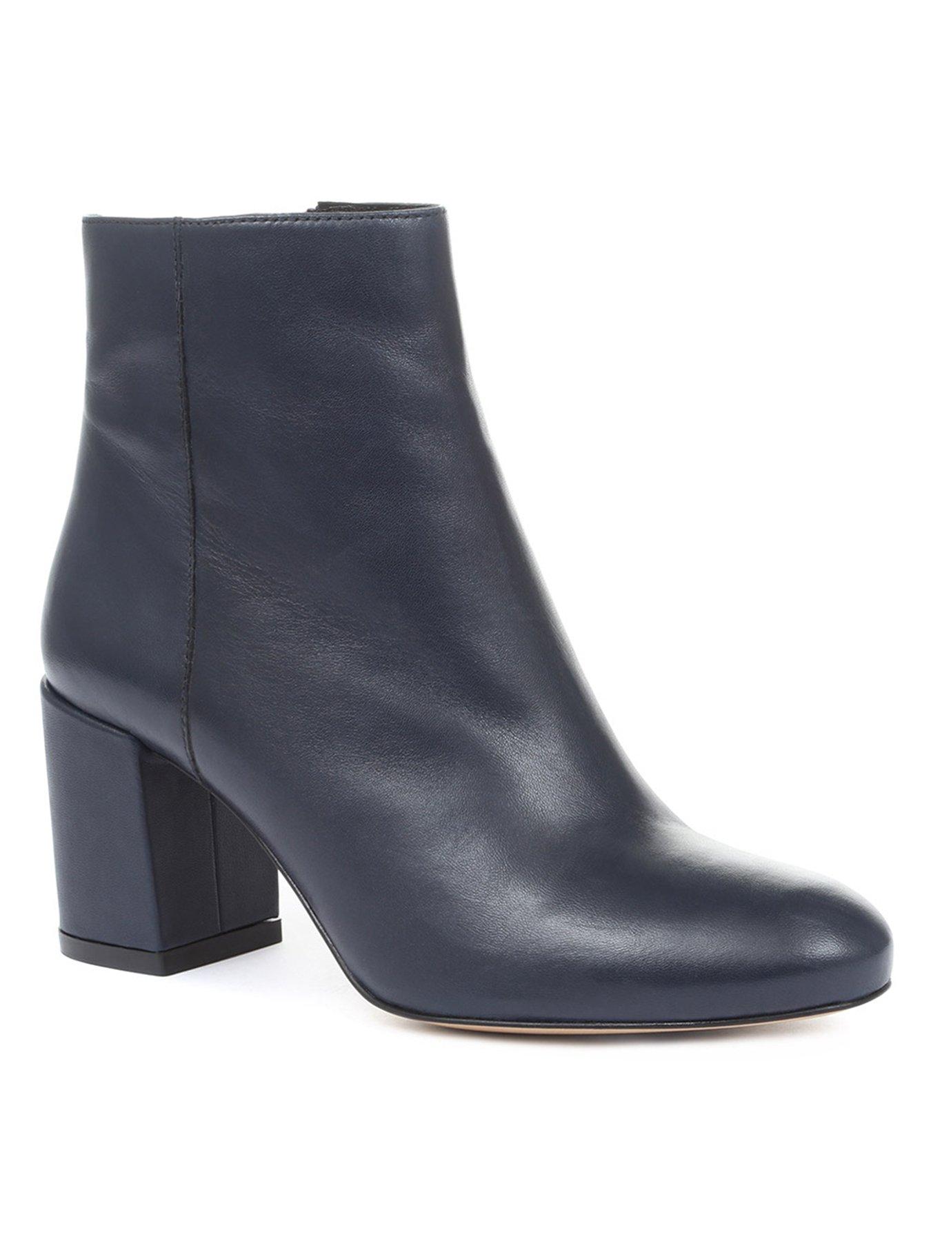  image of jones-bootmaker-neptune-heeled-ankle-boot-navy