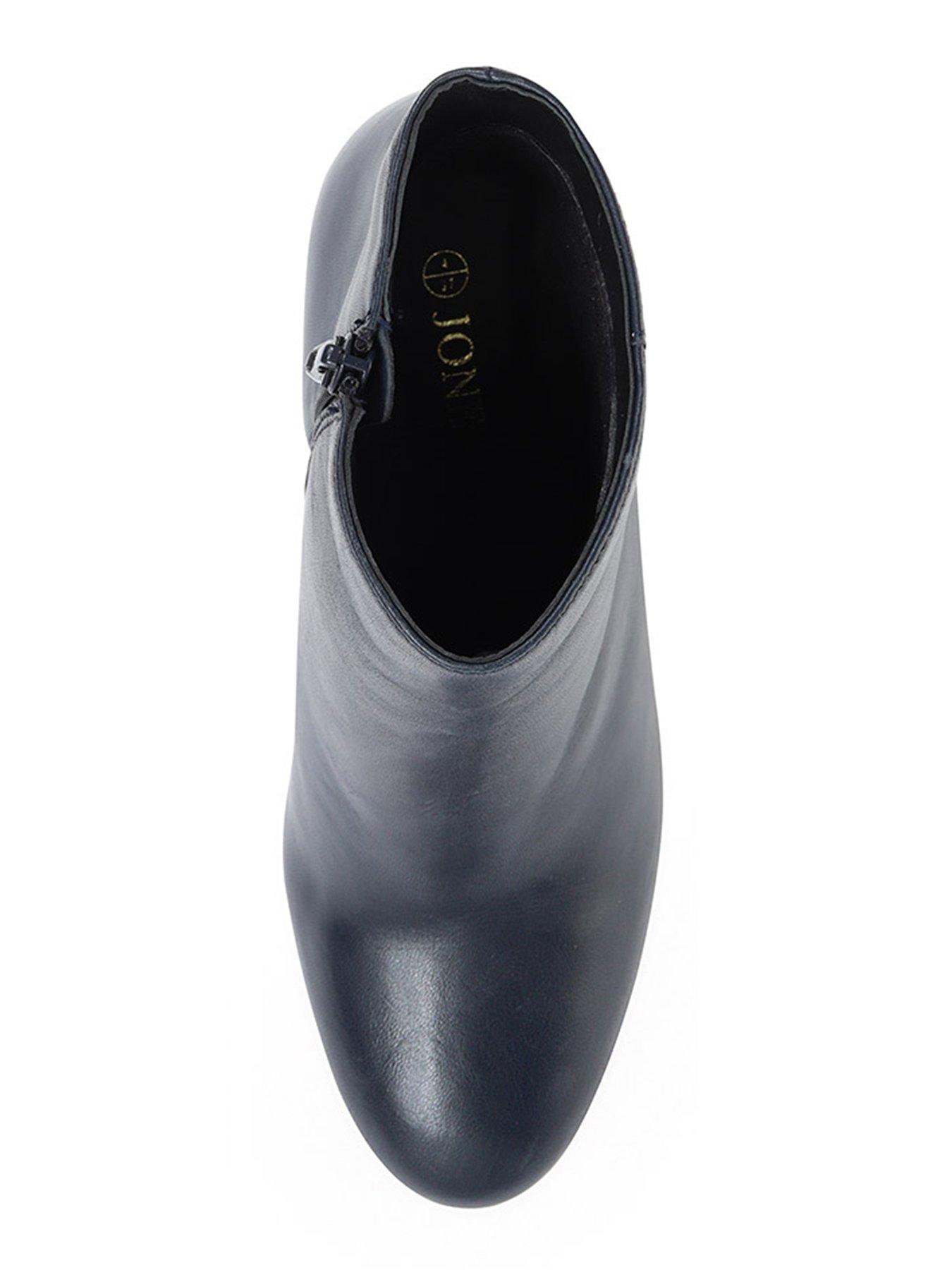  image of jones-bootmaker-neptune-heeled-ankle-boot-navy