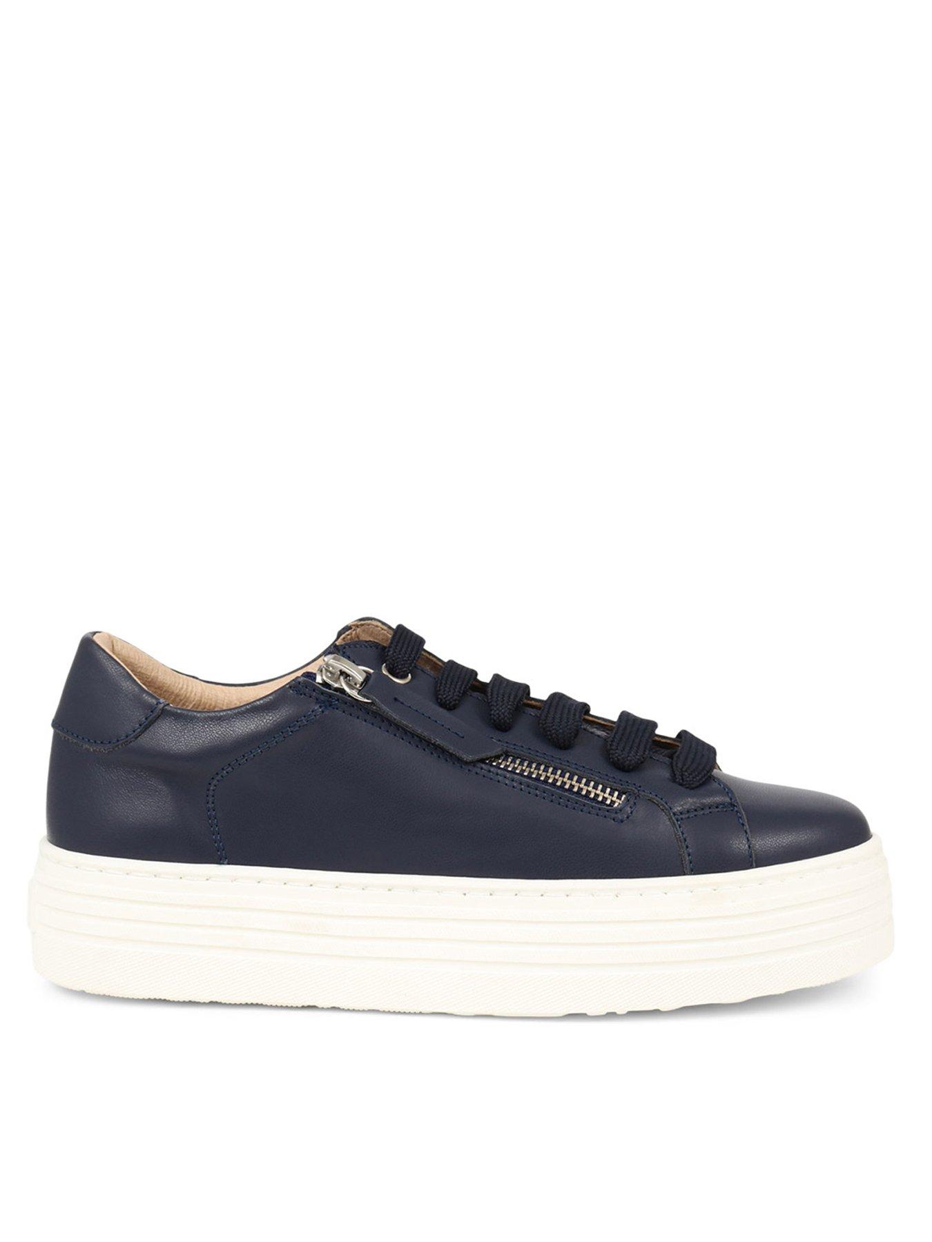 Jones The Bootmaker Amalia Flatform Trainer - Navy