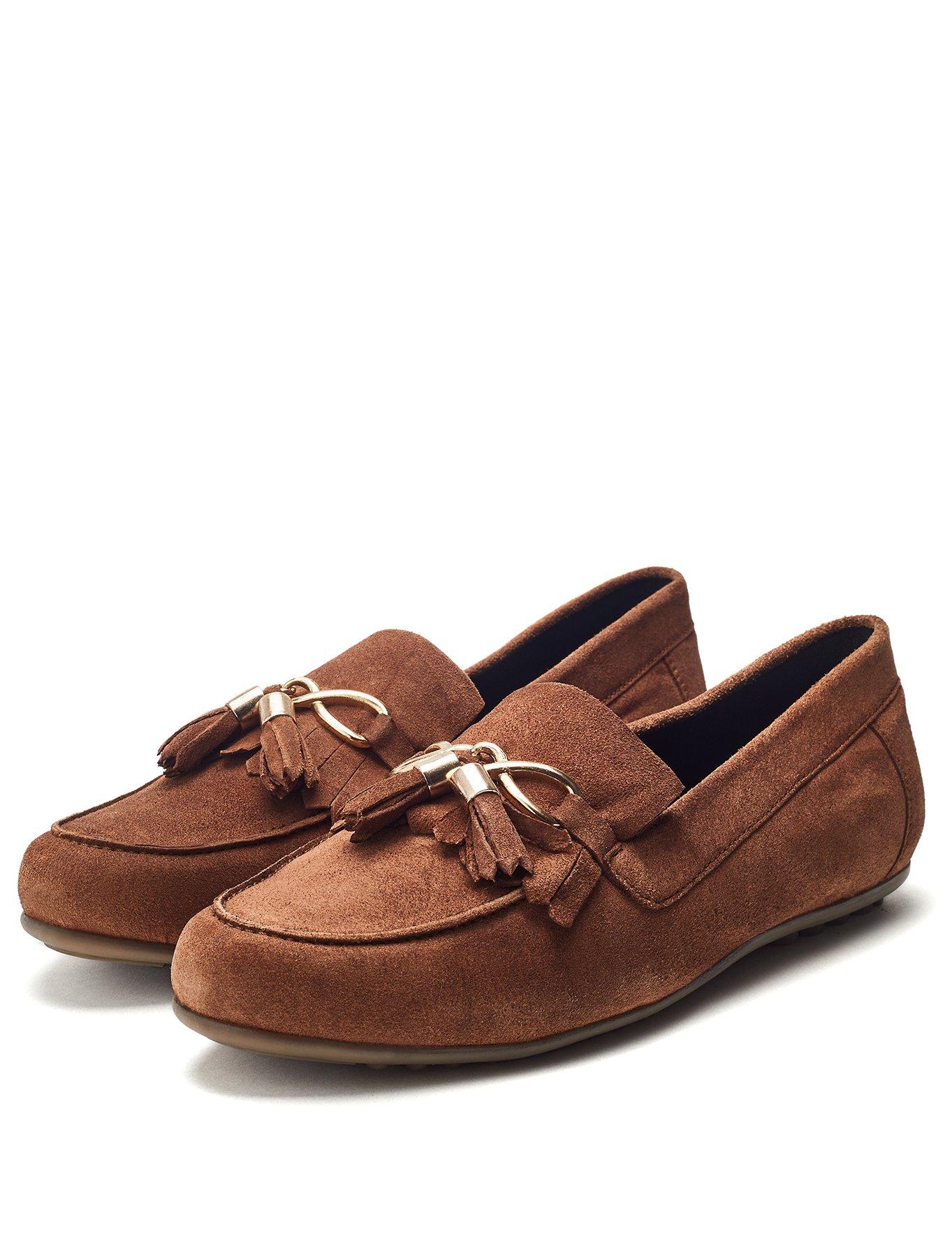 Image 2 of 4 of Moda In Pelle Essana Suede Loafer - Tan