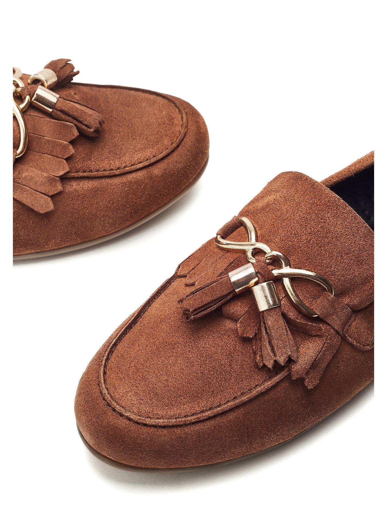 Image 3 of 4 of Moda In Pelle Essana Suede Loafer - Tan