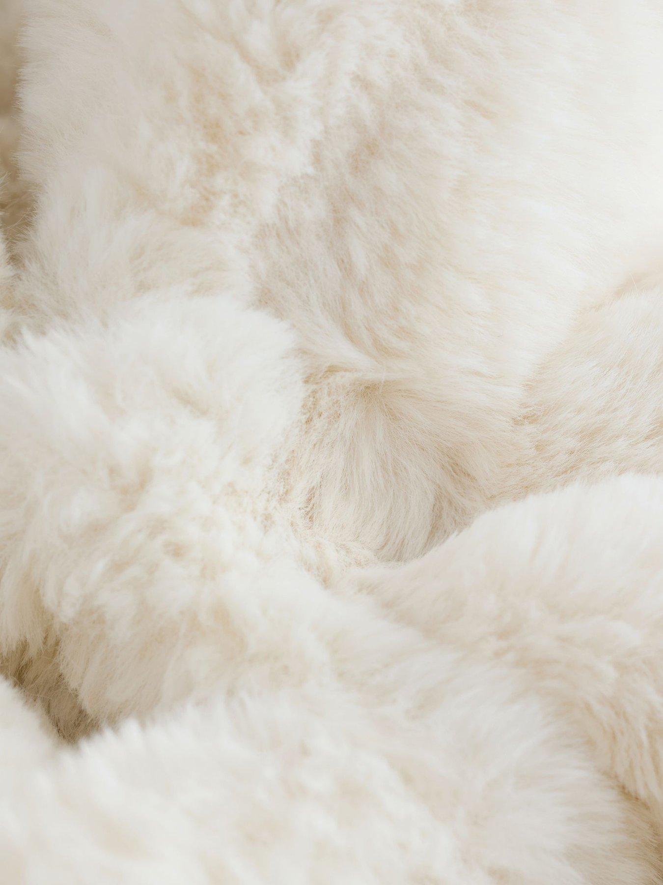  image of ted-baker-older-girls-faux-fur-coat-cream