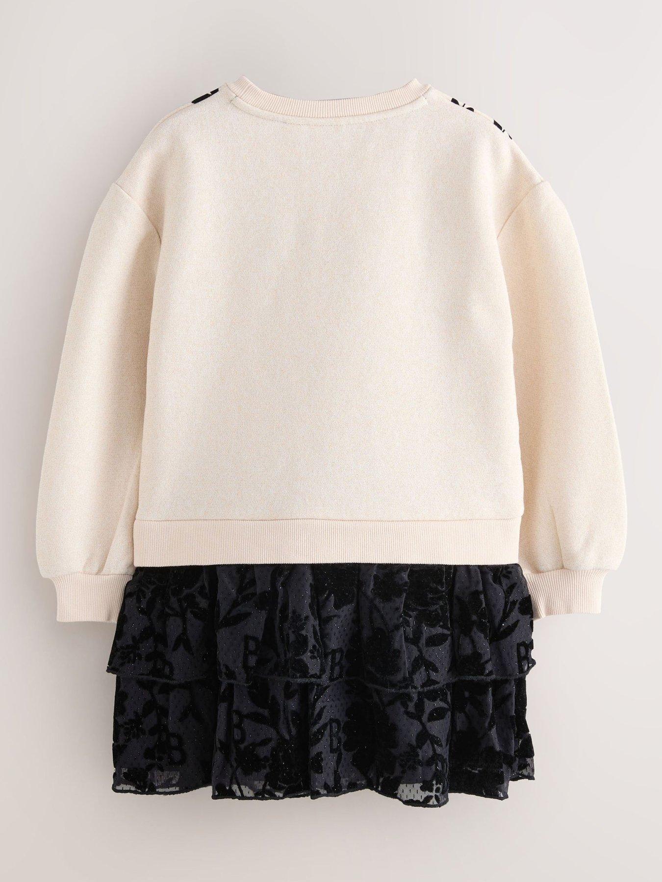 Image 3 of 7 of Ted Baker Older Girls Dress - Black/Cream