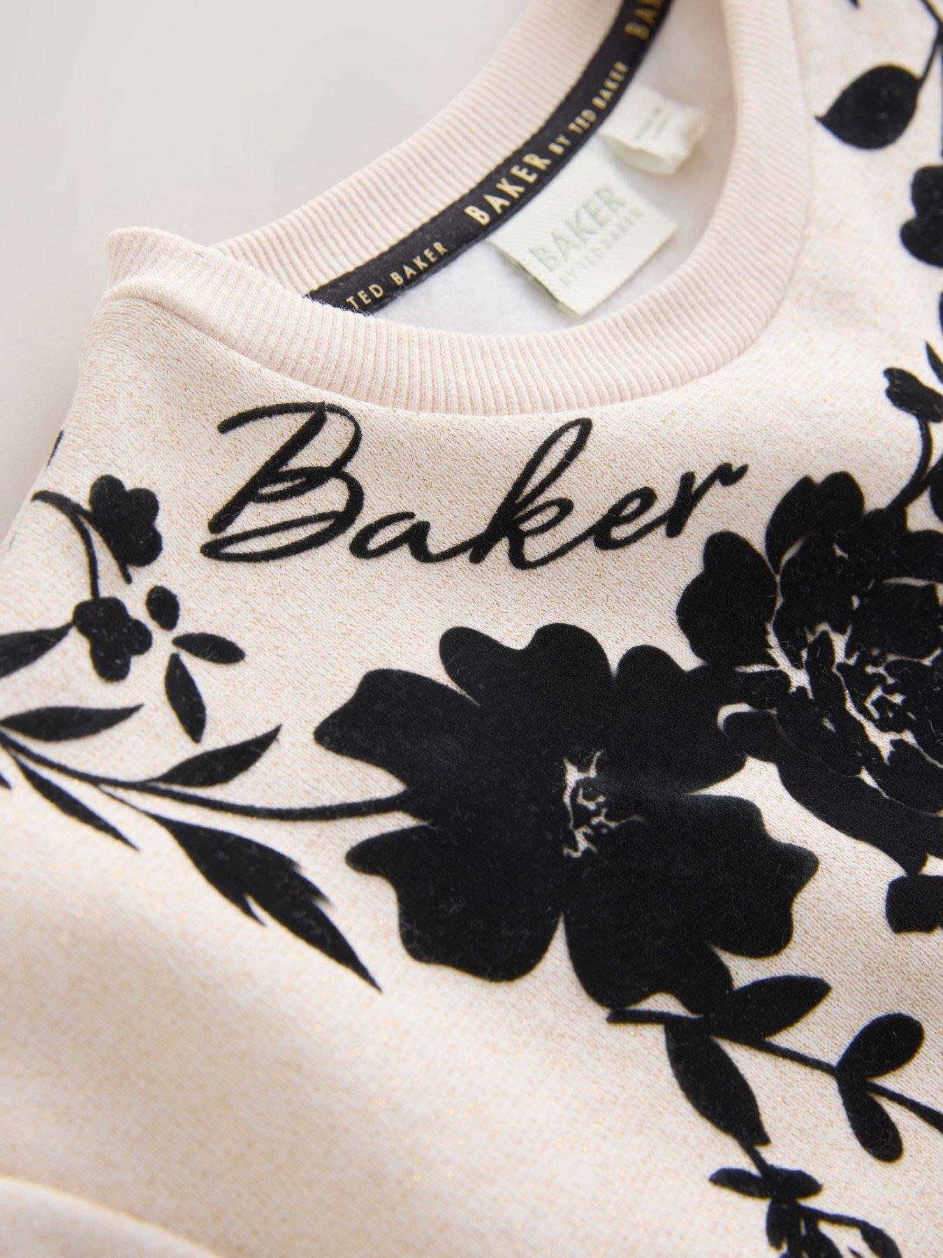 Image 4 of 7 of Ted Baker Older Girls Dress - Black/Cream