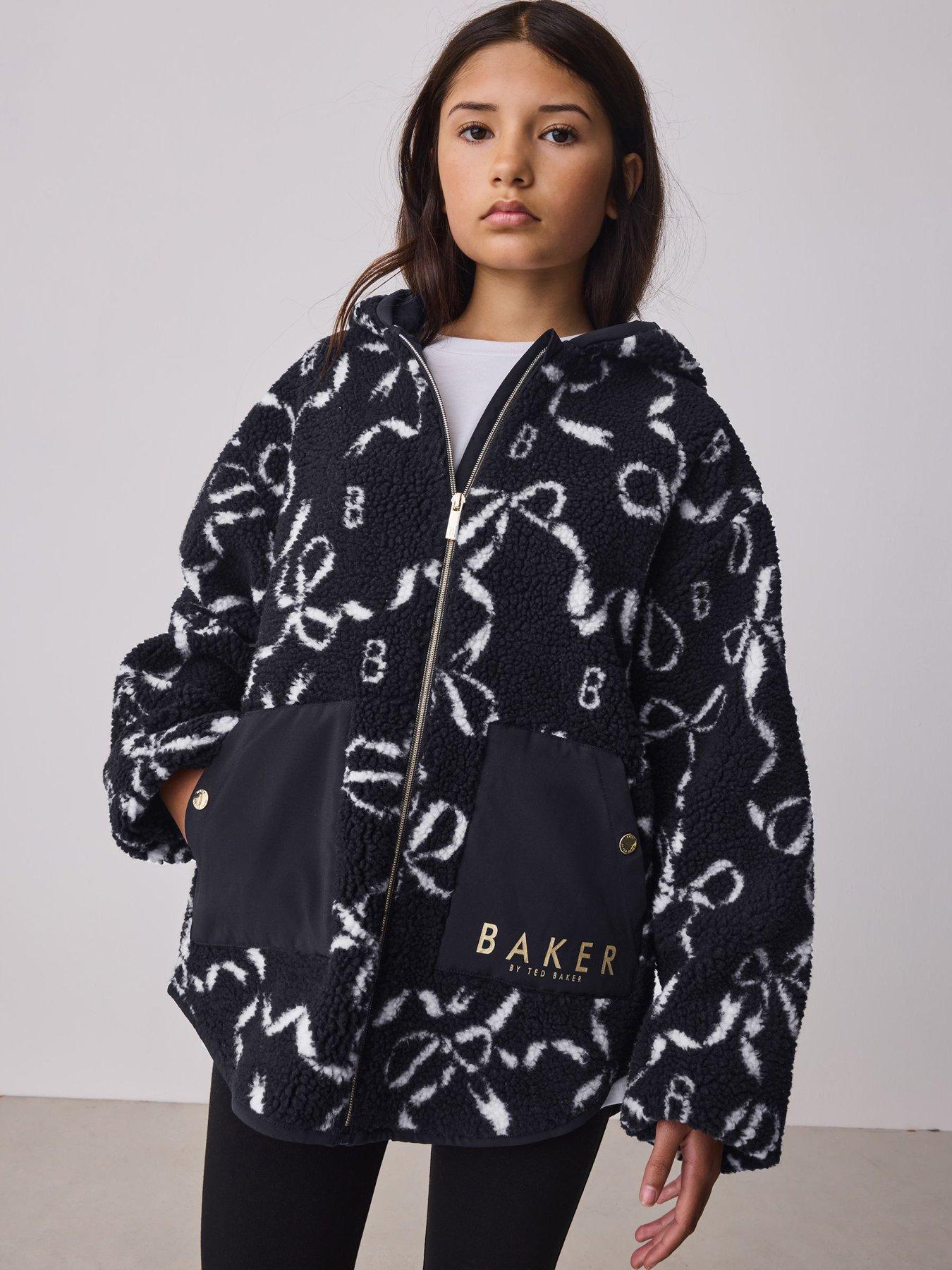  image of ted-baker-older-girls-bow-fleece-navy