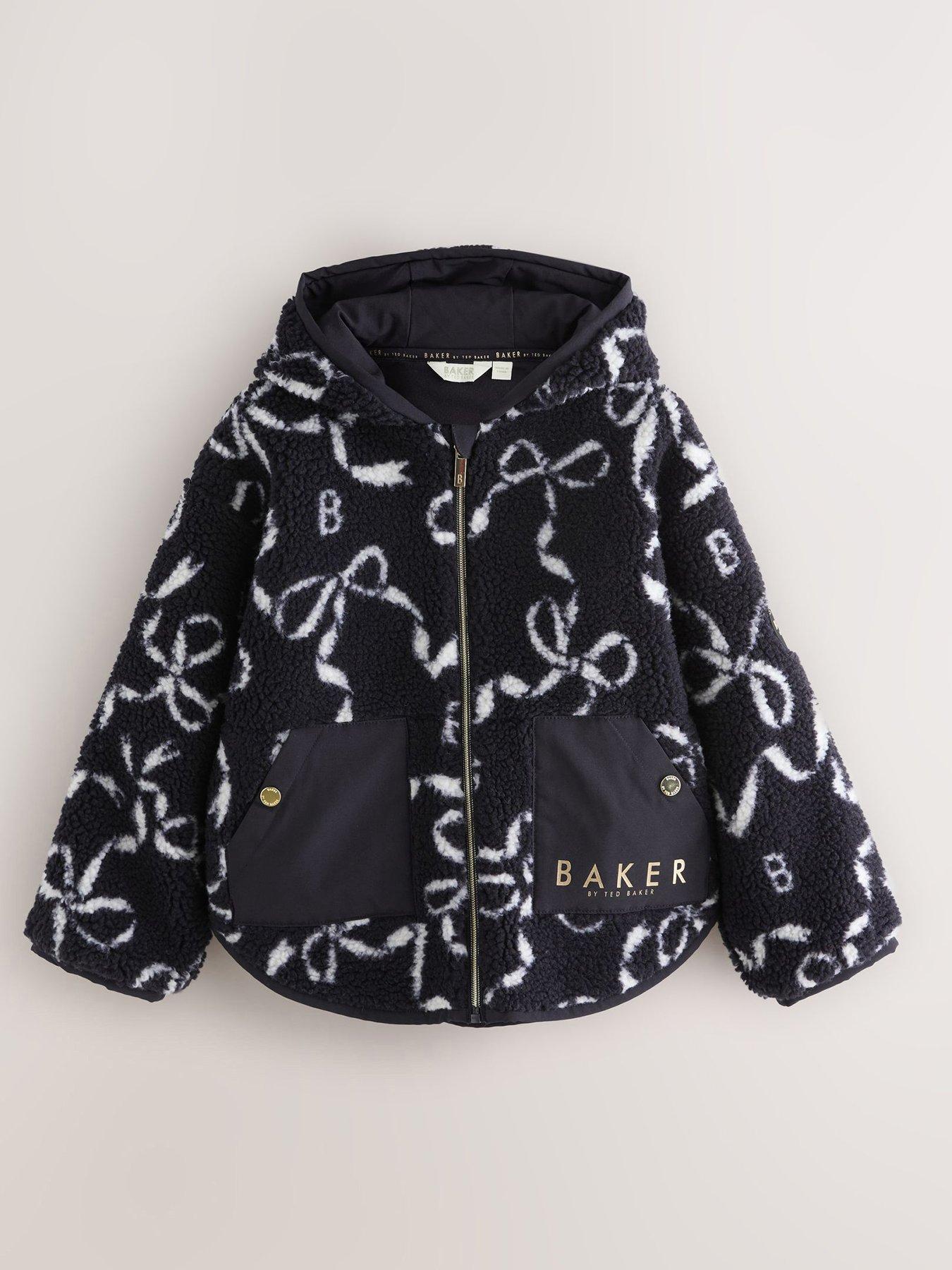 Ted Baker Older Girls Bow Fleece - Navy