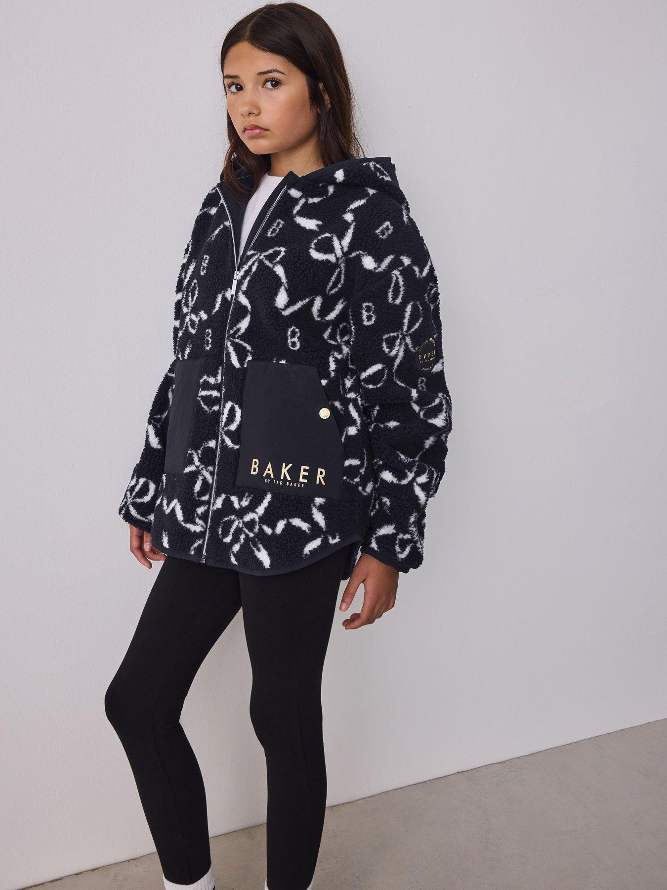  image of ted-baker-older-girls-bow-fleece-navy