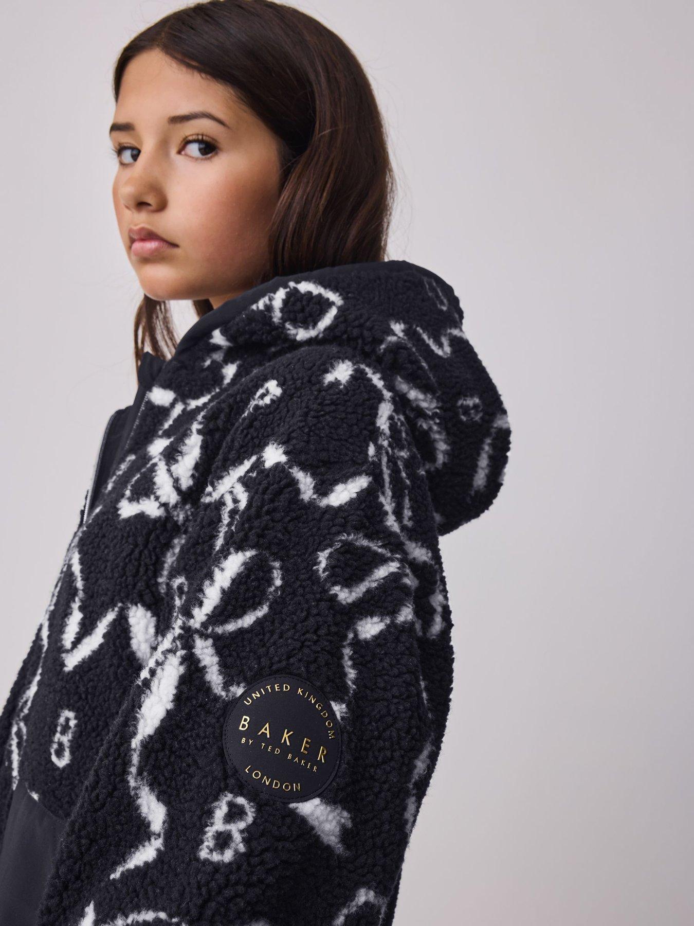  image of ted-baker-older-girls-bow-fleece-navy