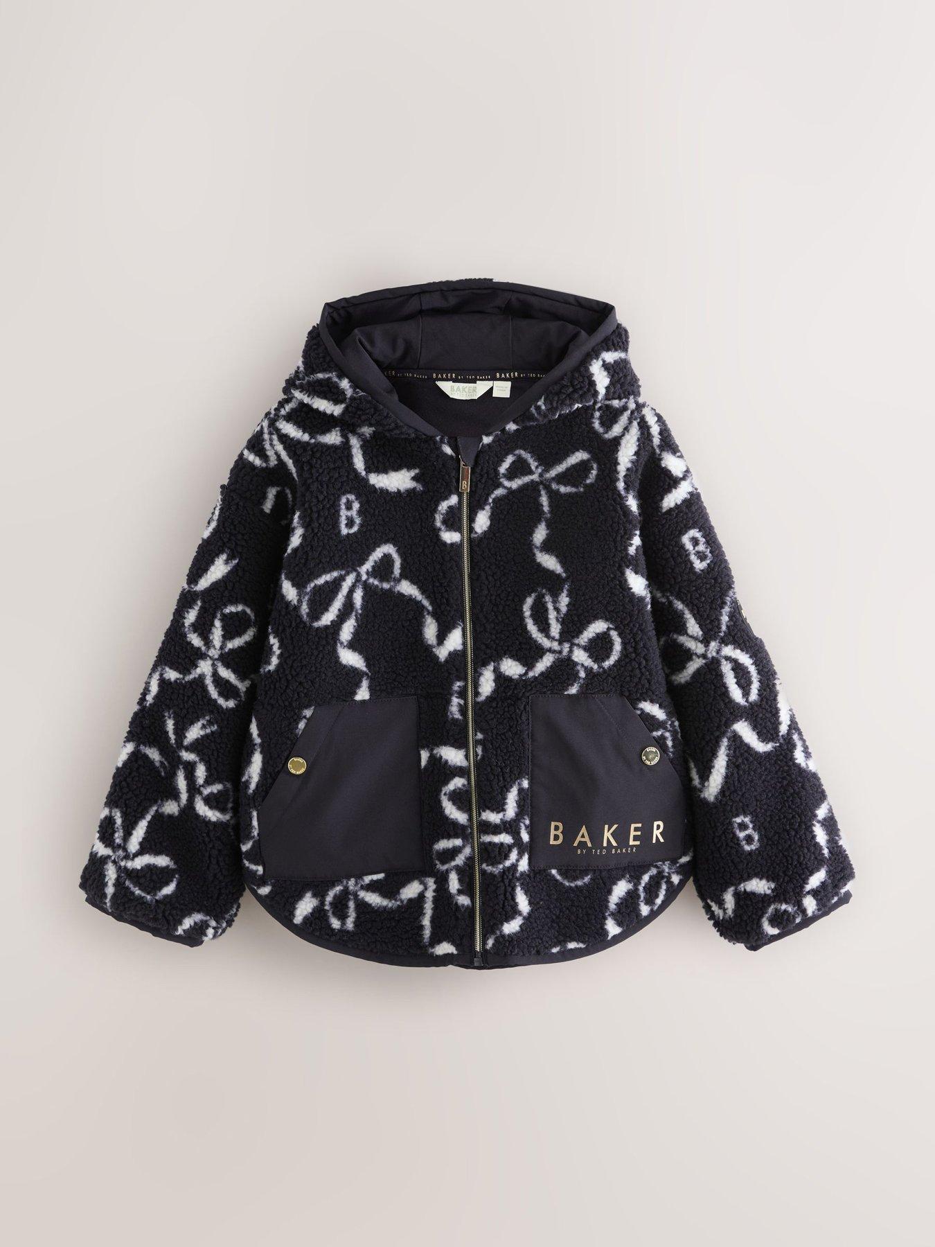 image of ted-baker-older-girls-bow-fleece-navy
