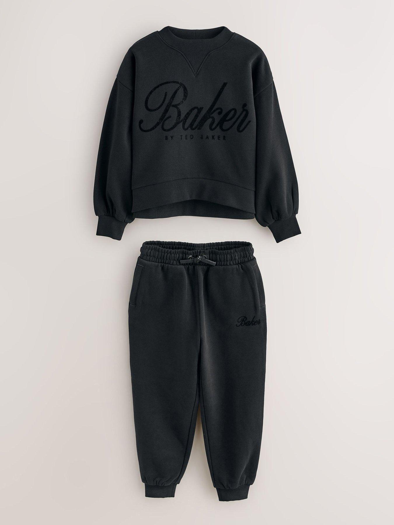 Ted Baker Older Girls Logo Sweat Set - Black